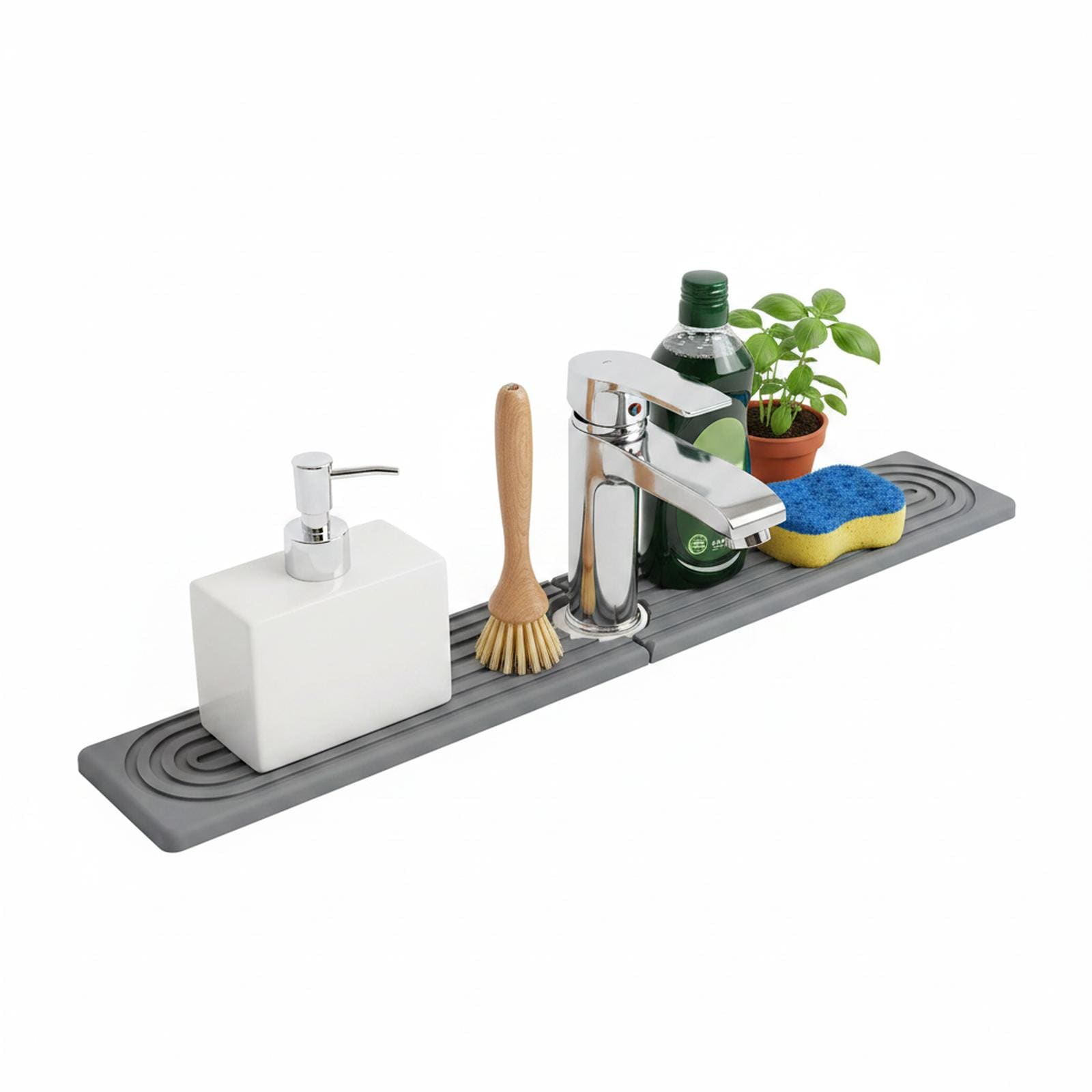 Paradigms Interiors Faucet Mat Kitchen Sink Super Absorbent Diatomite Stone Splash Guard Bathroom Counter Drying Tray
