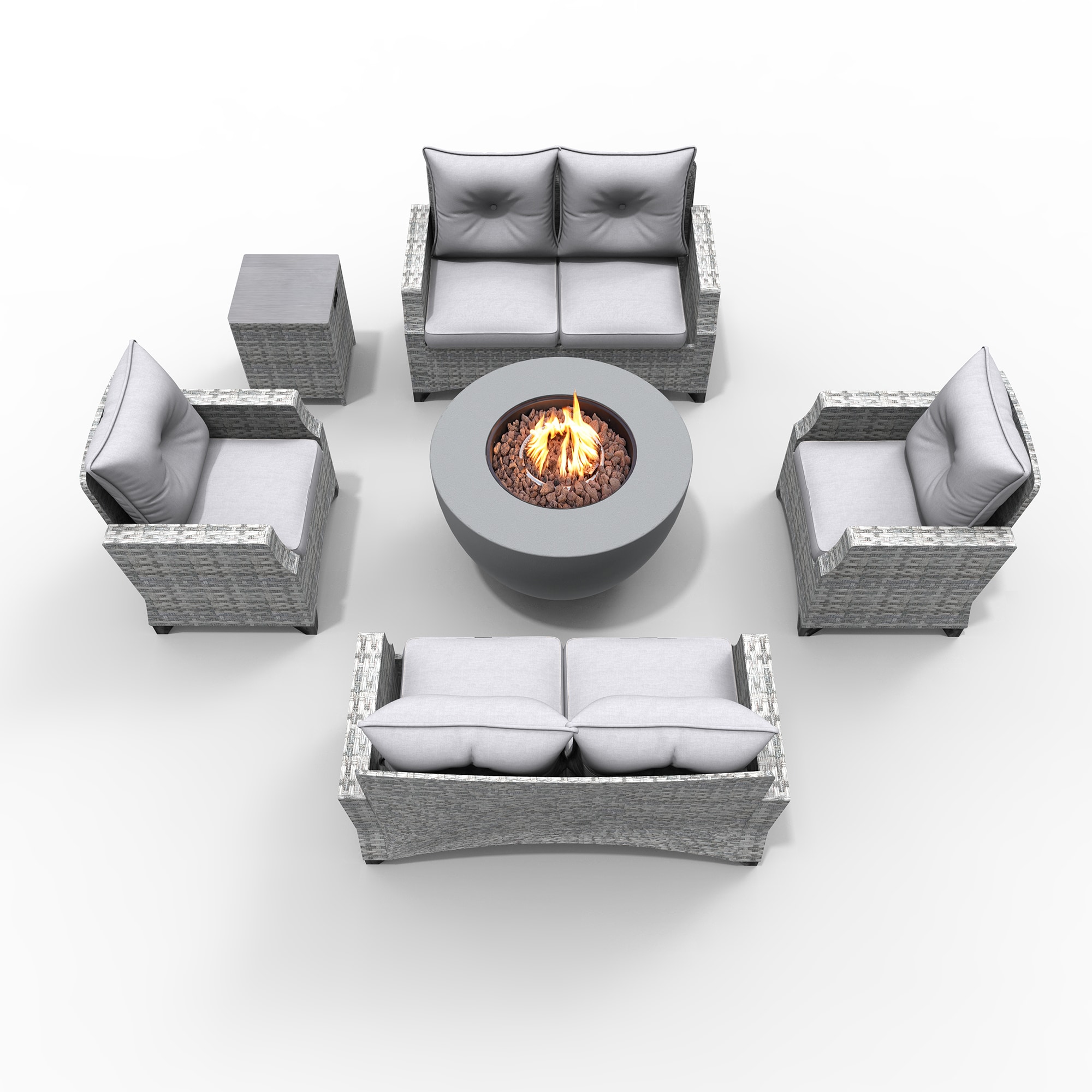 Moda Furnishings 2160-1801-2S Patio-Conversation-Sets - View #4