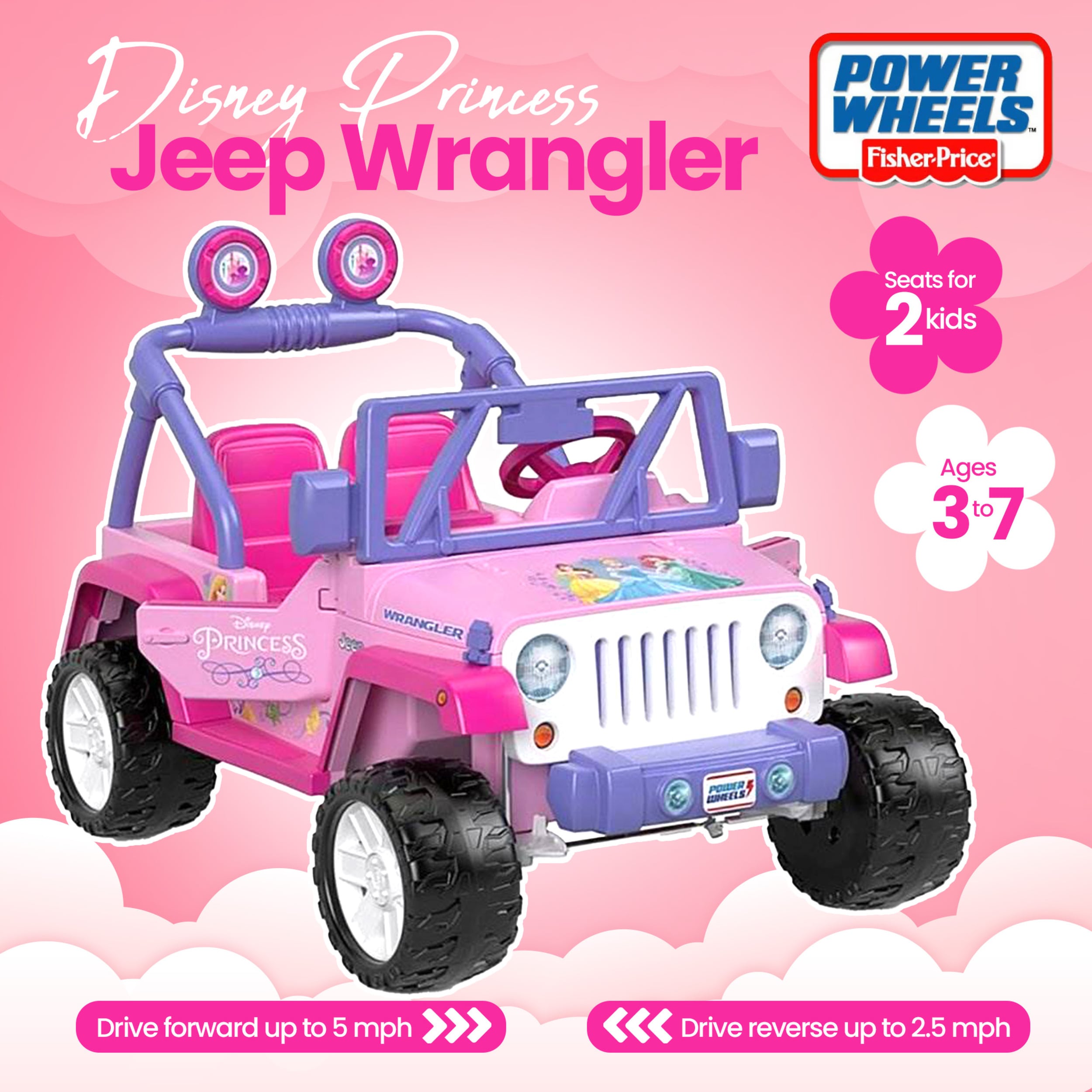 Power wheels princess jeep on sale