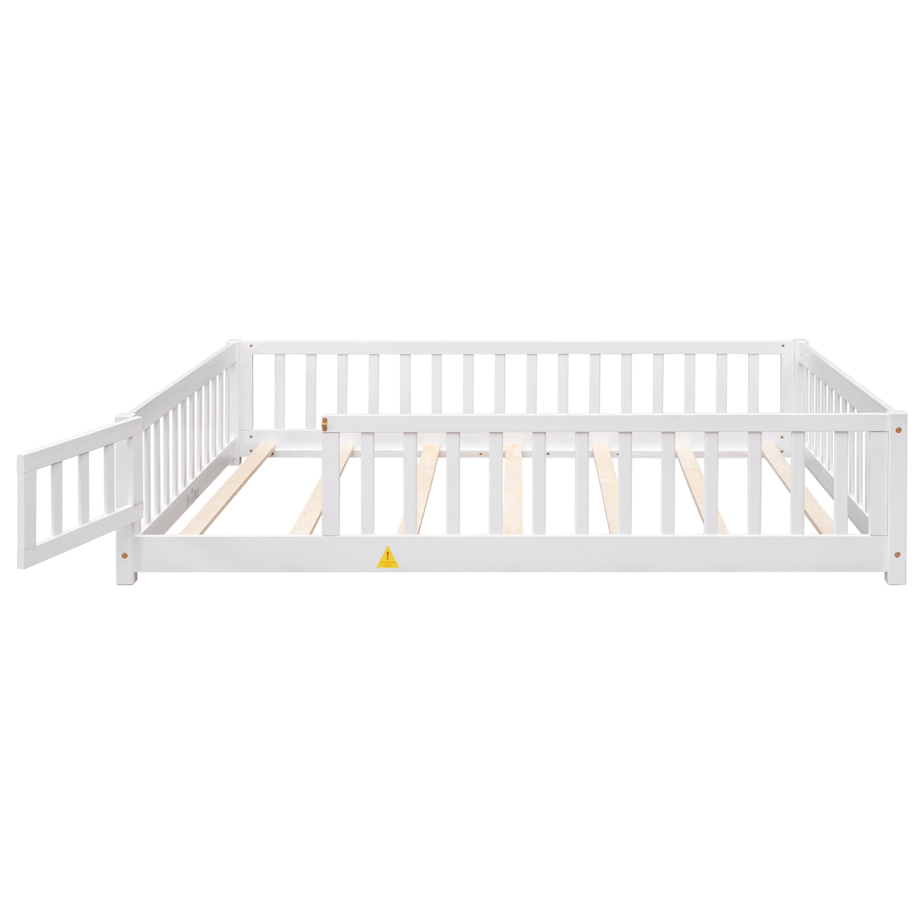Gaierptone CRX988PW579 White Full Wood Bed frame Bed