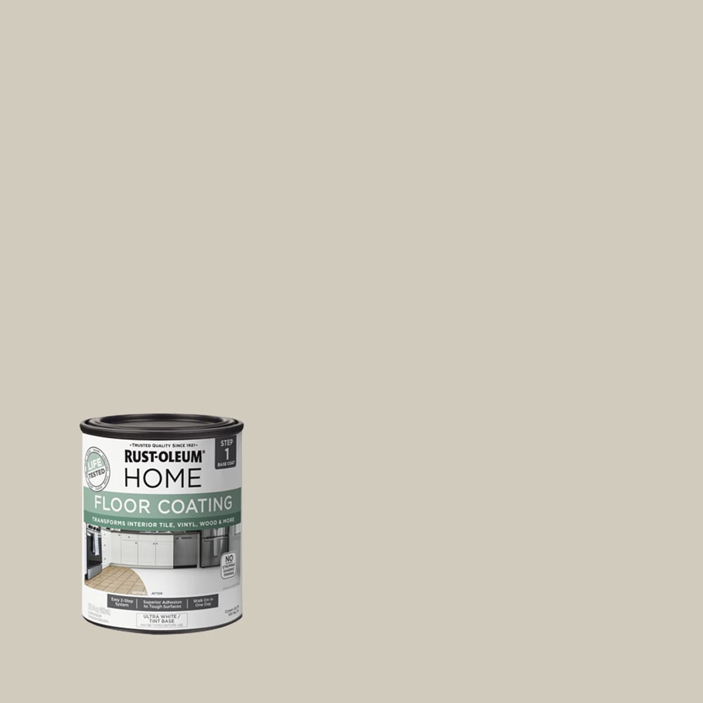 Rust-Oleum 363112T Home Floor Coating Cake Batter Matte Interior Porch and Floor paint ( 1-quart )