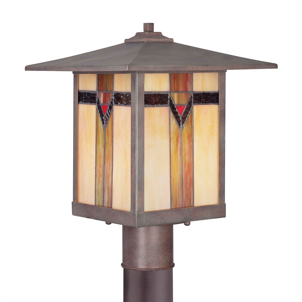 allen + roth 14.9-in Bronze Traditional Outdoor Post Light in the Post ...