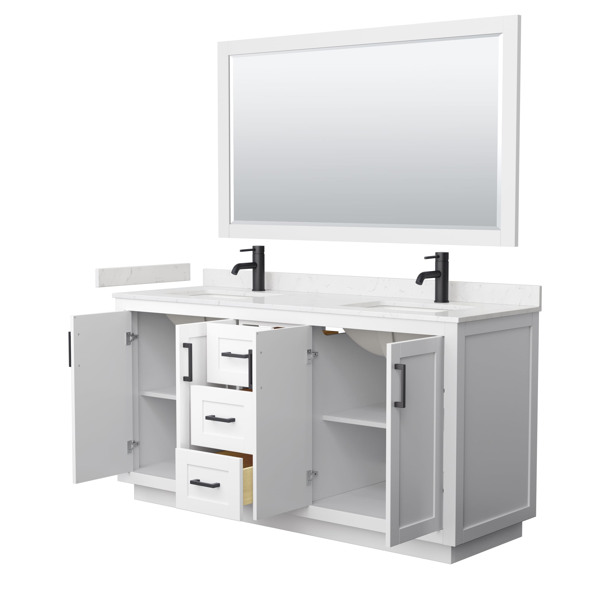 Wyndham Collection WCF292966DWBC2UNSM58 Bath-Vanity-Combo - View #3