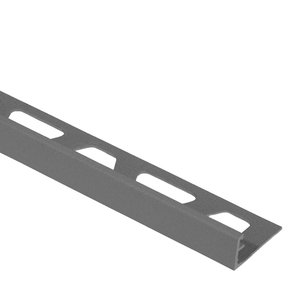 Schluter Systems A80TSG Schiene 0.313-in W x 98.5-in L Pewter Textured Color-Coated Aluminum Aluminum L-angle Tile Edge Trim