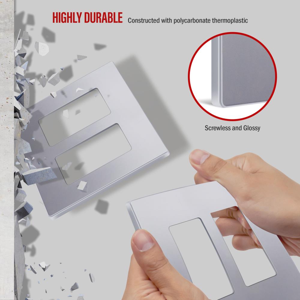 Enerlites SI8832-SV Electrical-Wall-Plates - View #2