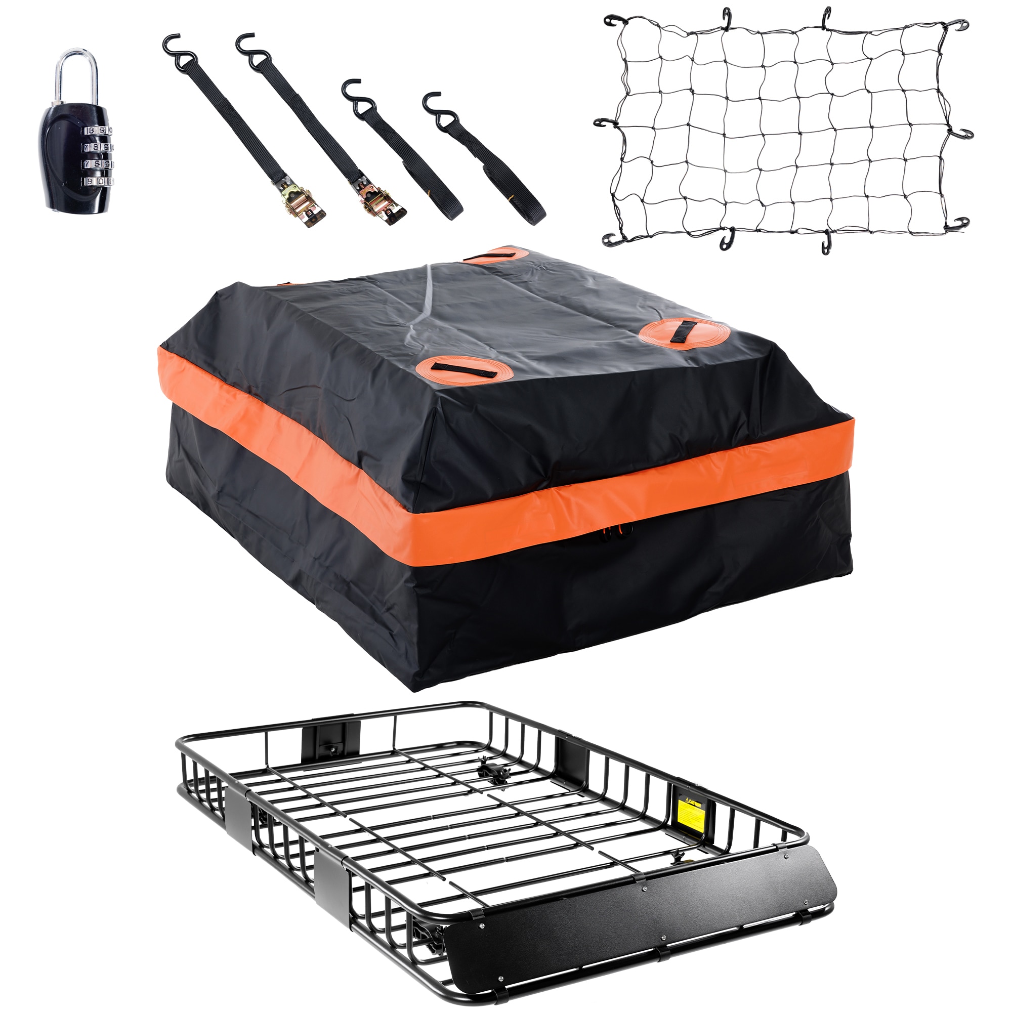 Kahomvis 64-in L x 39-in W x 6-in H Steel Cargo bag