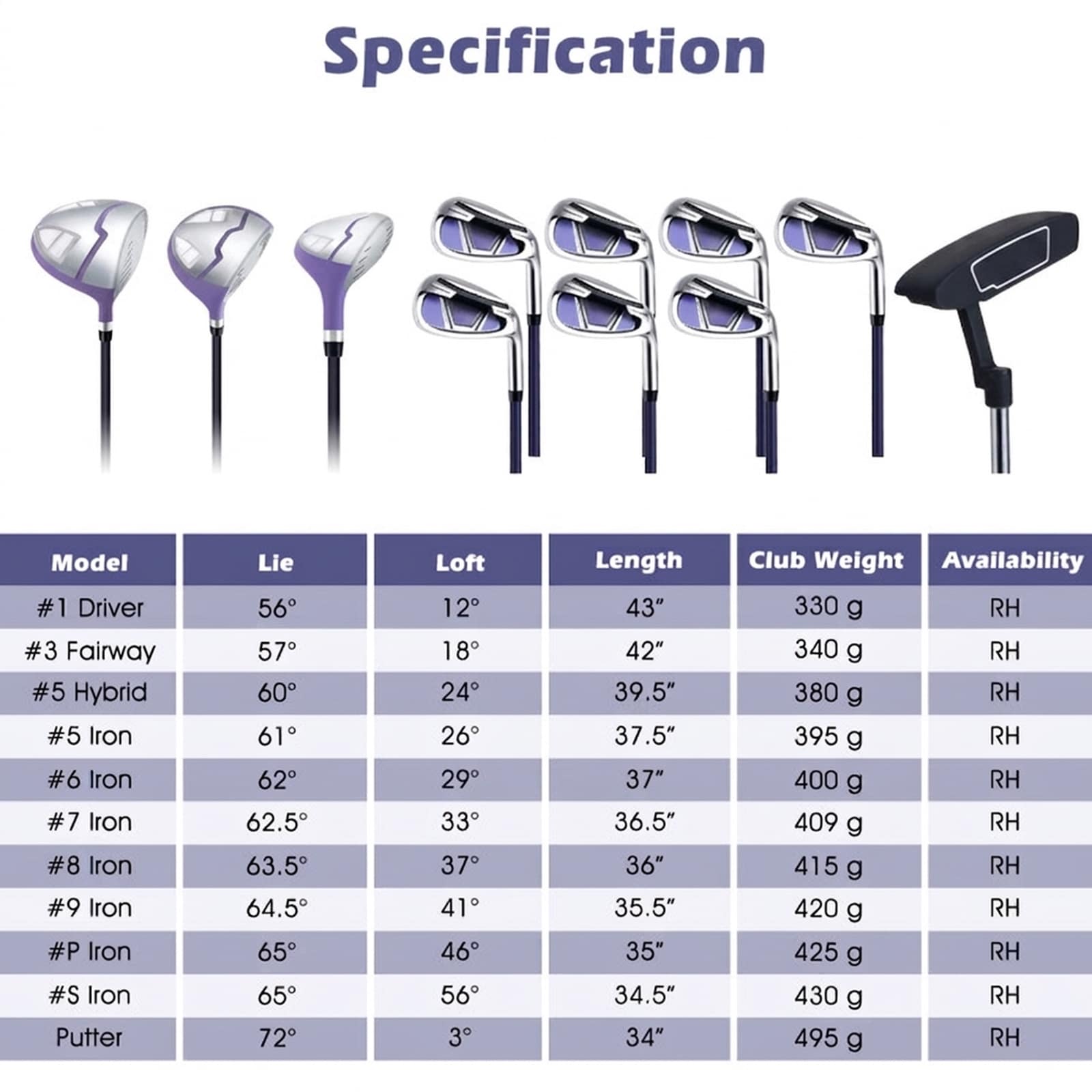 SUGIFT LW102SUGHY1076 Golf-Clubs - View #3