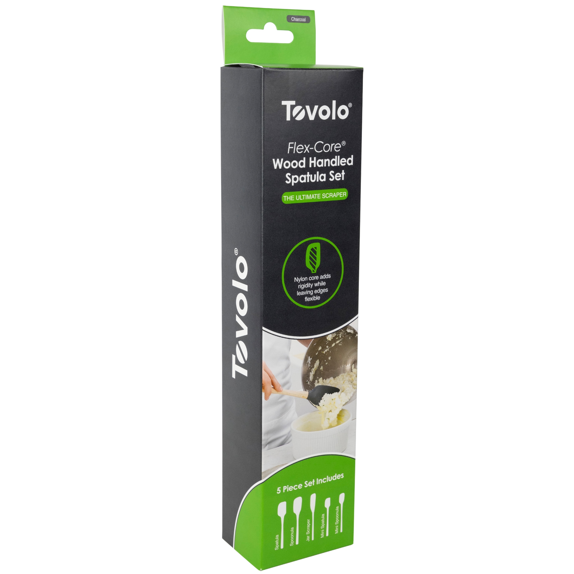 Tovolo - Flex-Core All Silicone Blender Spatula - Charcoal