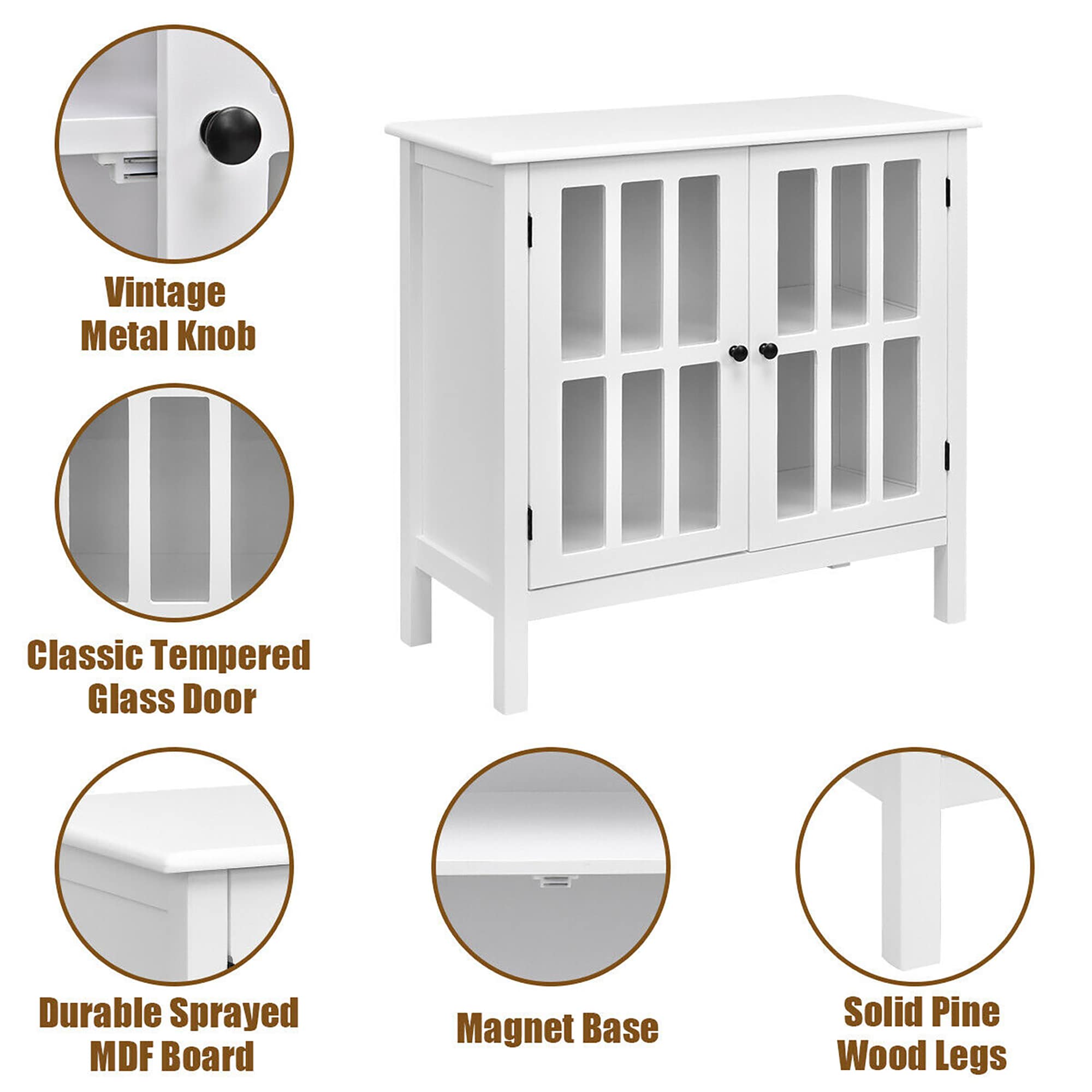 Costway SXL00113 Utility-Storage-Cabinets - View #3