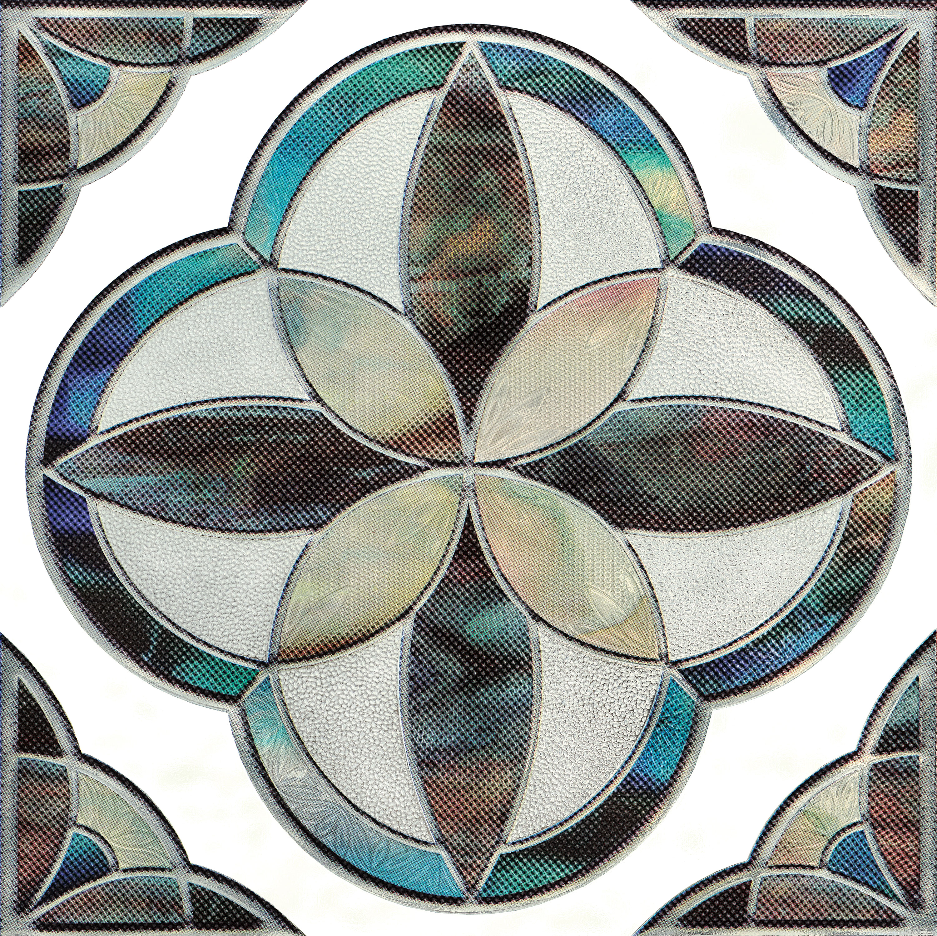 Style Selections 03-0318 Pacific Accent 12-in x 12-in Textured Decorative Window Film