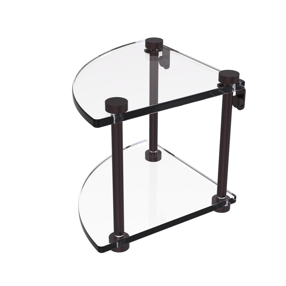 Allied Brass NS-3-ABZ Antique Bronze 2 -Tier Wall mount Corner Bathroom Shelf ( 8-in x 8-in x 8-in )