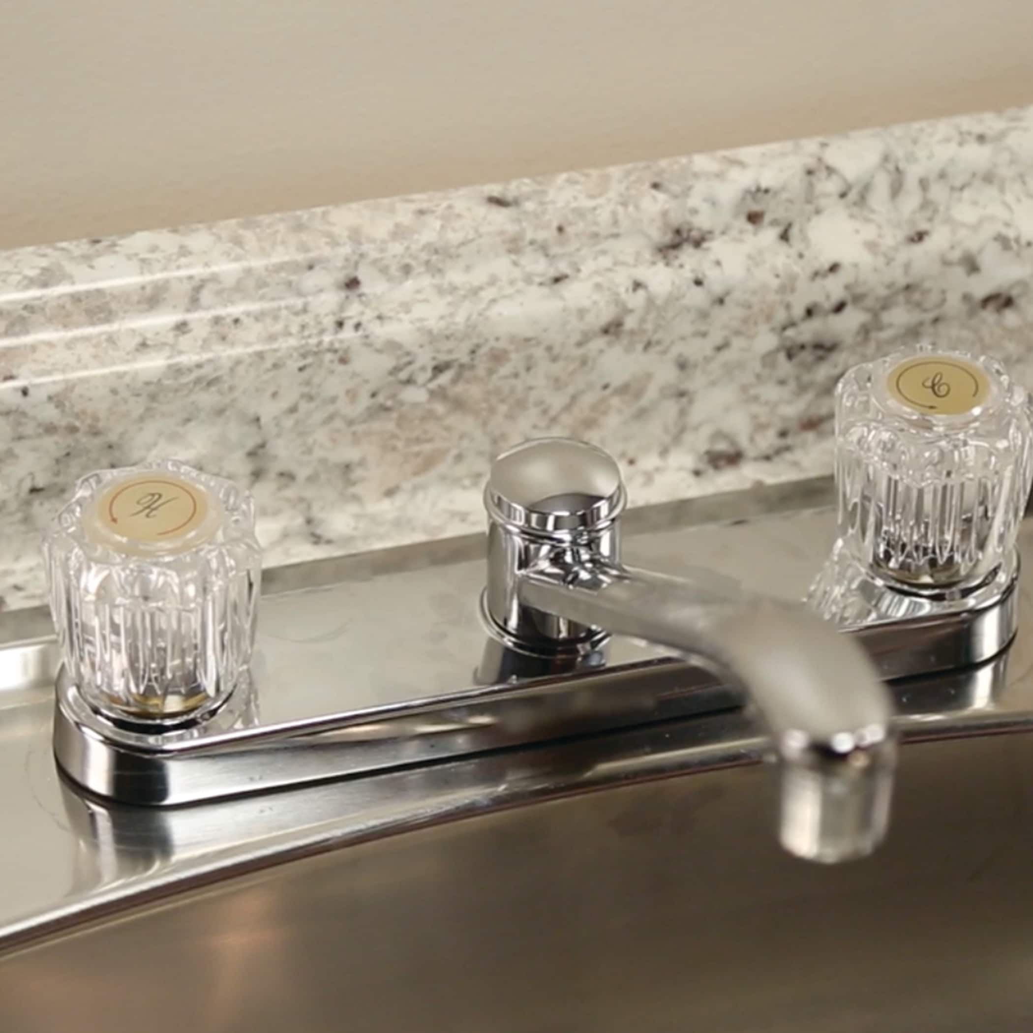 Danco 88049 Clear 2 -Handle Knob Shower Faucet Handle 2 -Pack