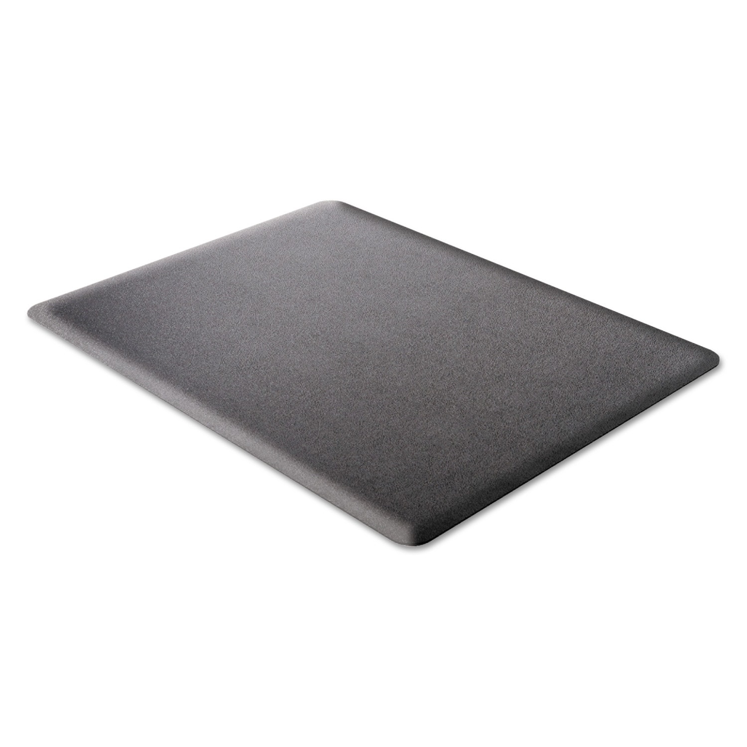 Deflecto DEFCM24242BLKSS Black Vinyl Rectangular Indoor Anti-fatigue mat