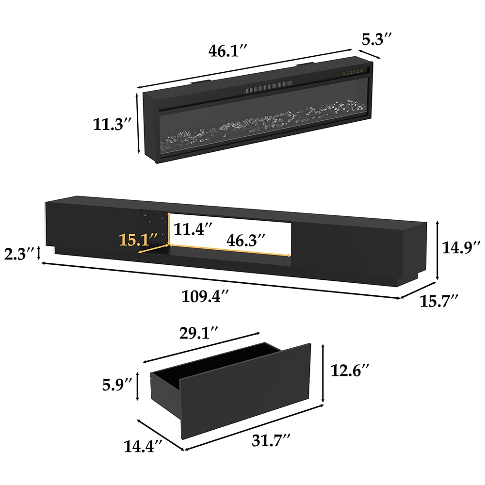 FUFU&GAGA KF020538-02+539 Electric-Fireplaces - View #13