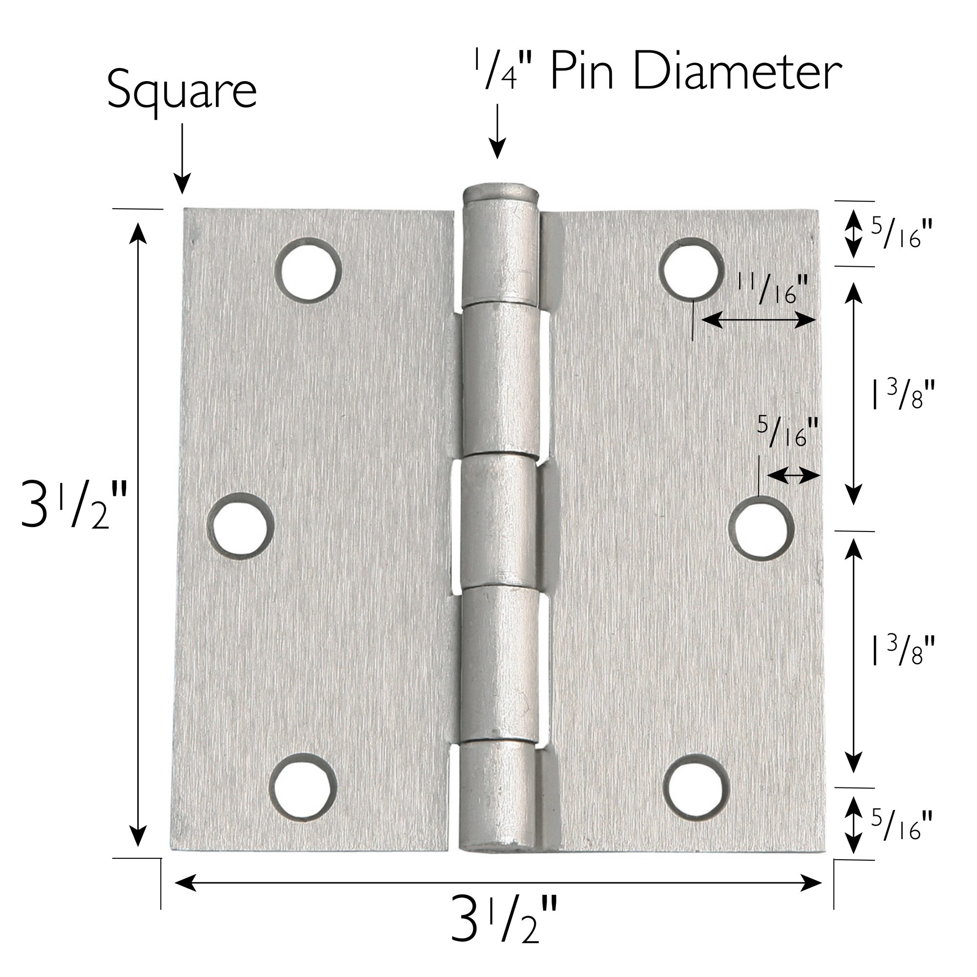 Design House 3-1/2-in H Satin Nickel Butterfly Interior/Exterior