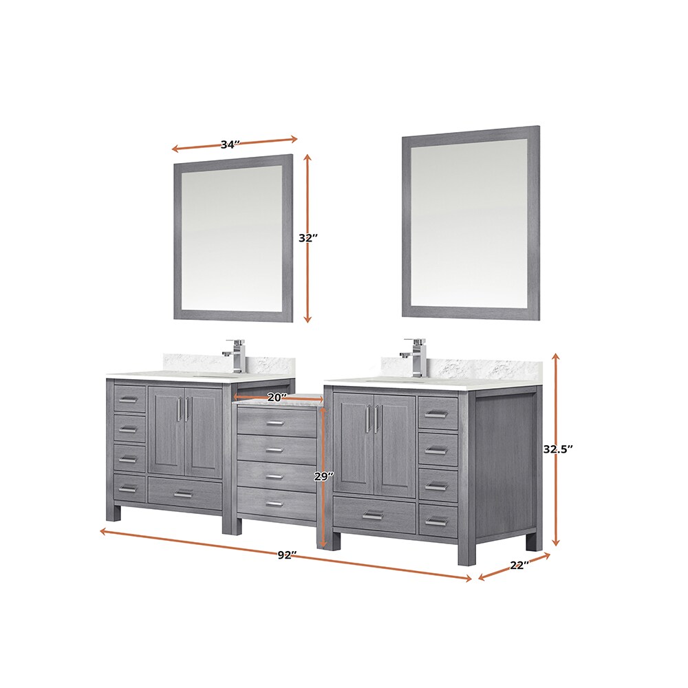 Lexora LVR92DD110 Bath-Vanity-Combo - View #5