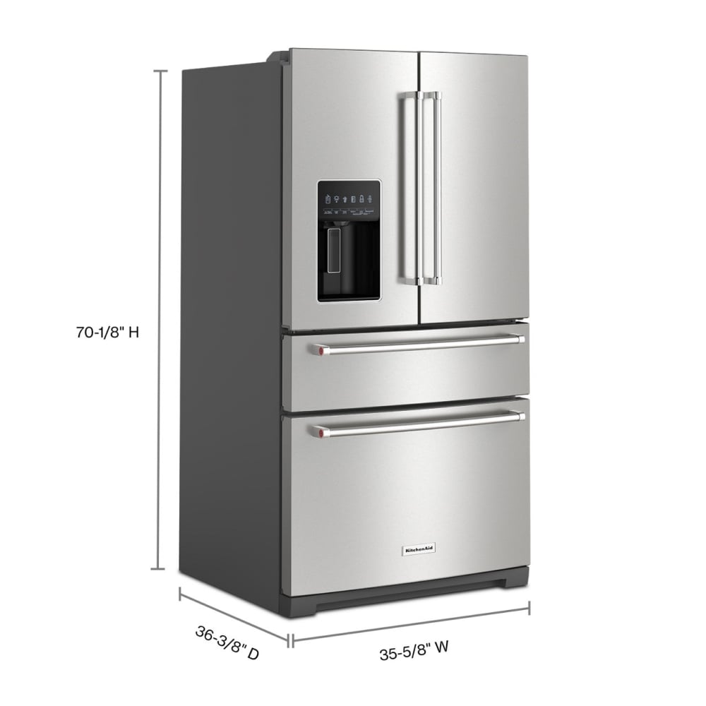 KitchenAid KRMF536RPS French-Door-Refrigerators - View #3