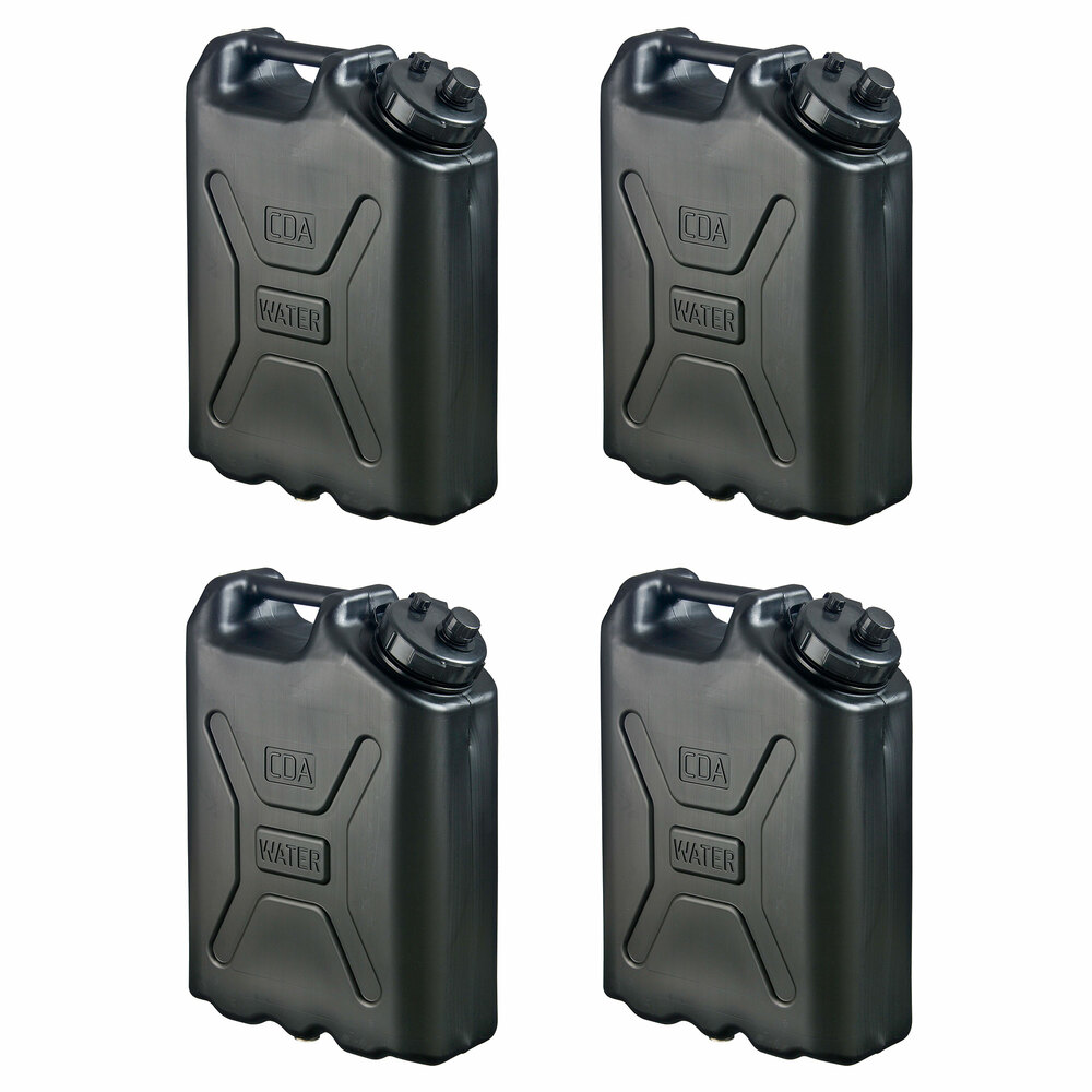Scepter 406404 5 -Gallon Plastic Water jug - Black 4 -Pack