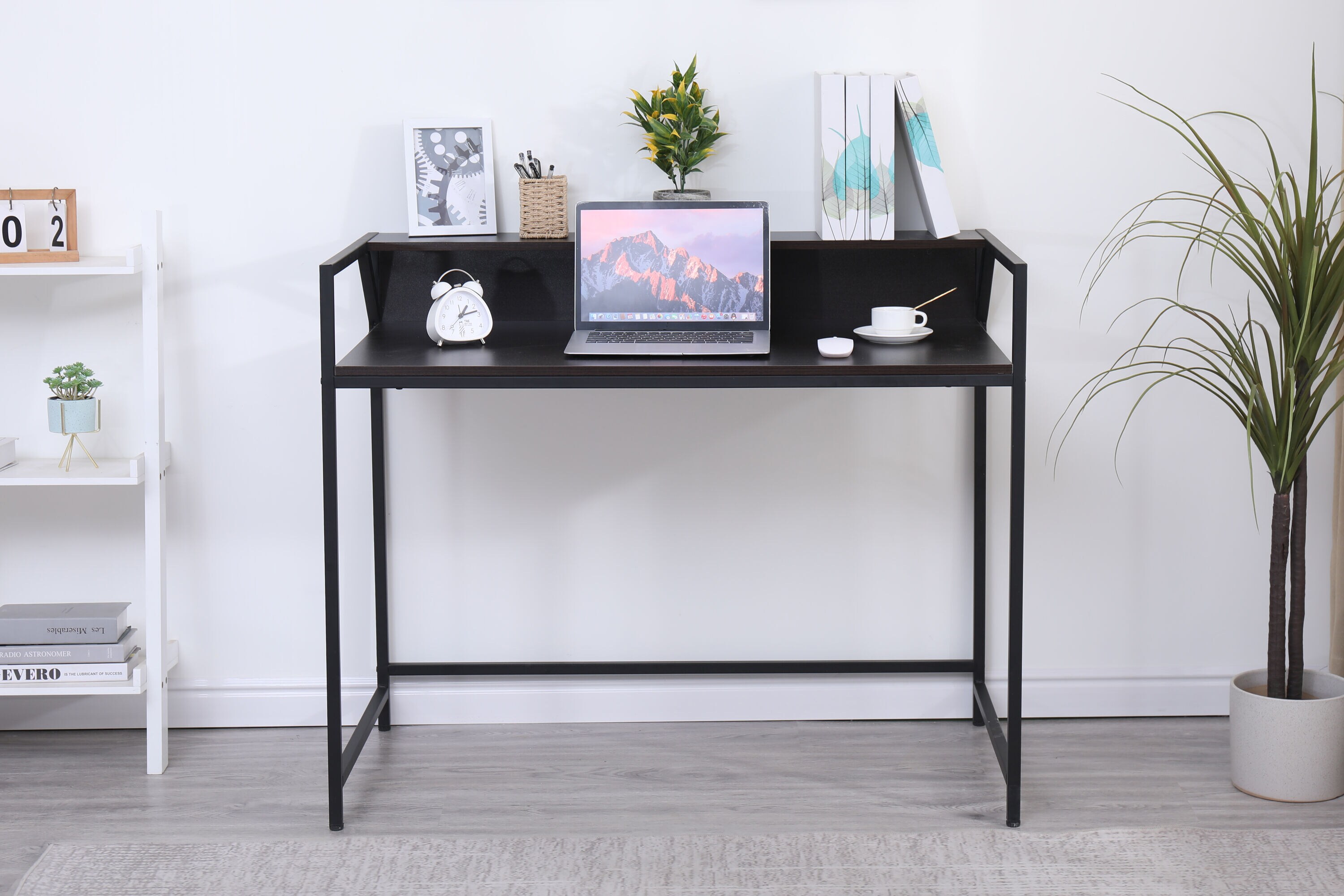 Blisstyle Black Console Table Narrow Modern Entryway Table Small Behind ...