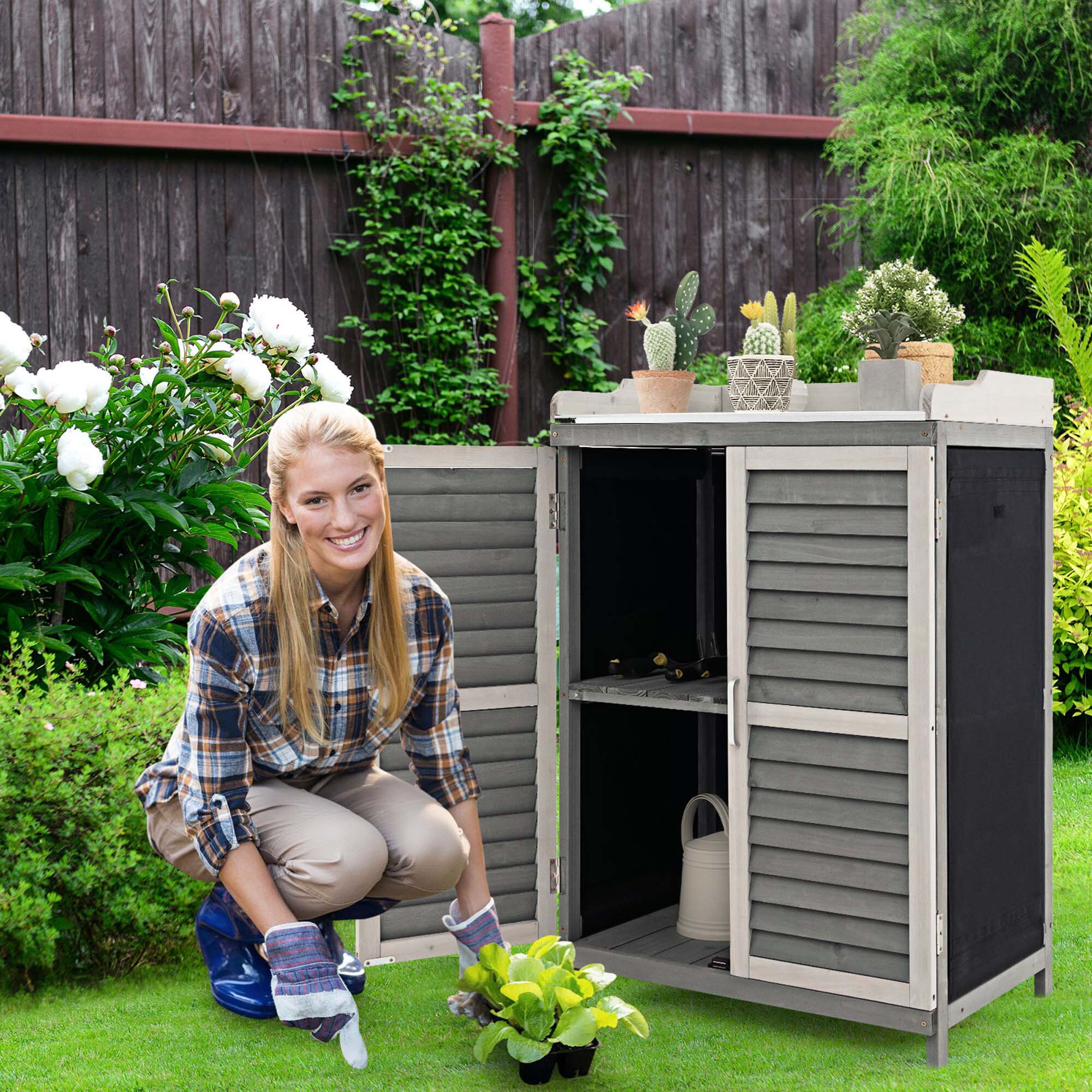 Costway LWS00825 Small-Outdoor-Storage - View #7