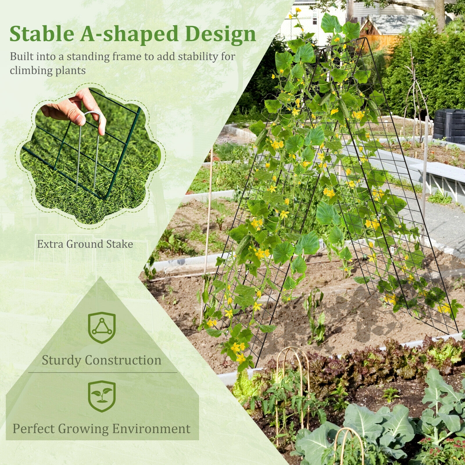 Poinic CWJT10274GN-2 Garden-Trellis - View #6