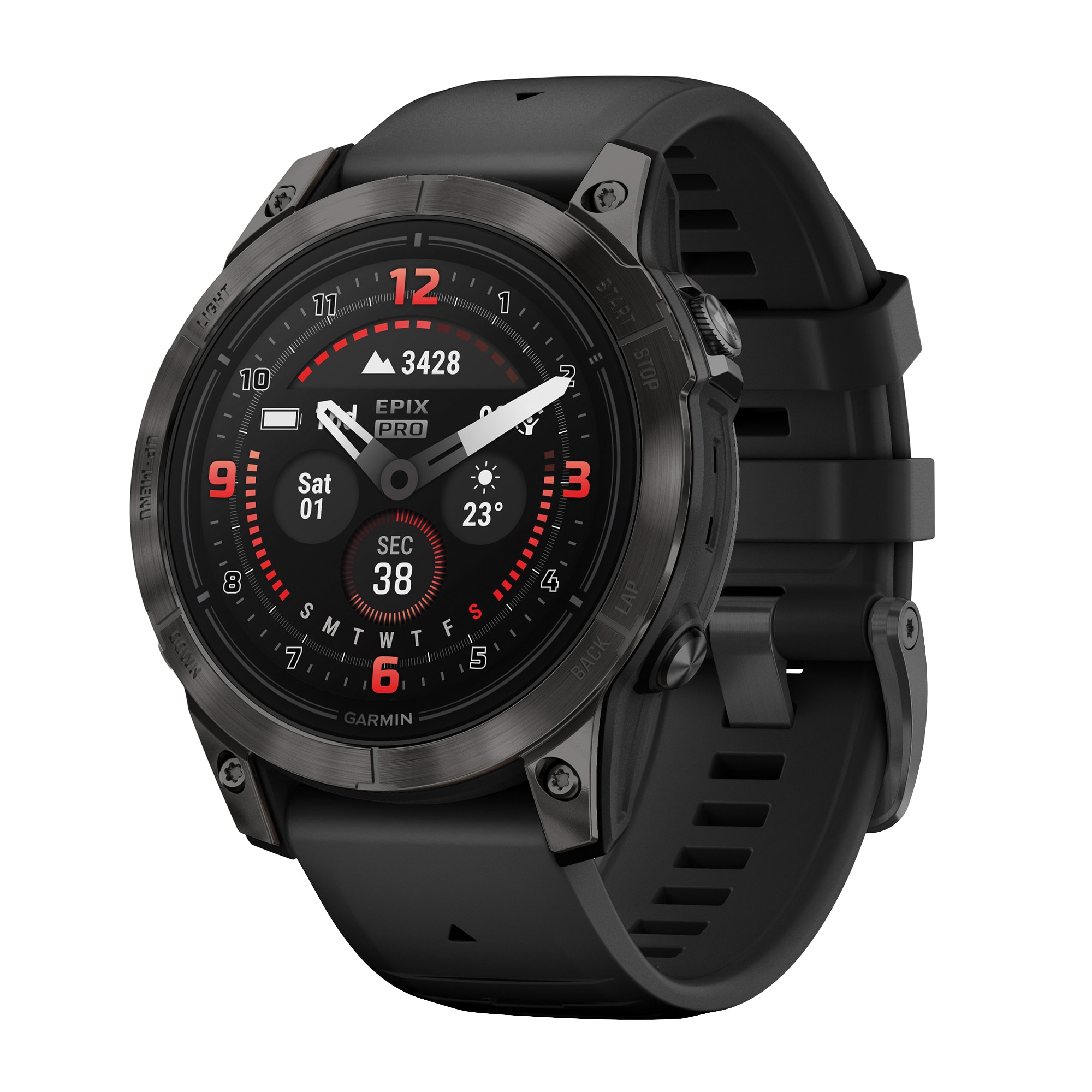 Garmin GRM0280310 epix Pro (Gen 2) Sapphire Edition Smart Watch with Step Counter, Heart Rate Monitor and GPS Enabled