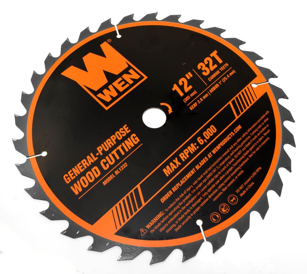 WEN 12-in Set-Tooth Fine Finish Tungsten Carbide-tipped Steel Circular Saw  Blade Set (2-Pack)