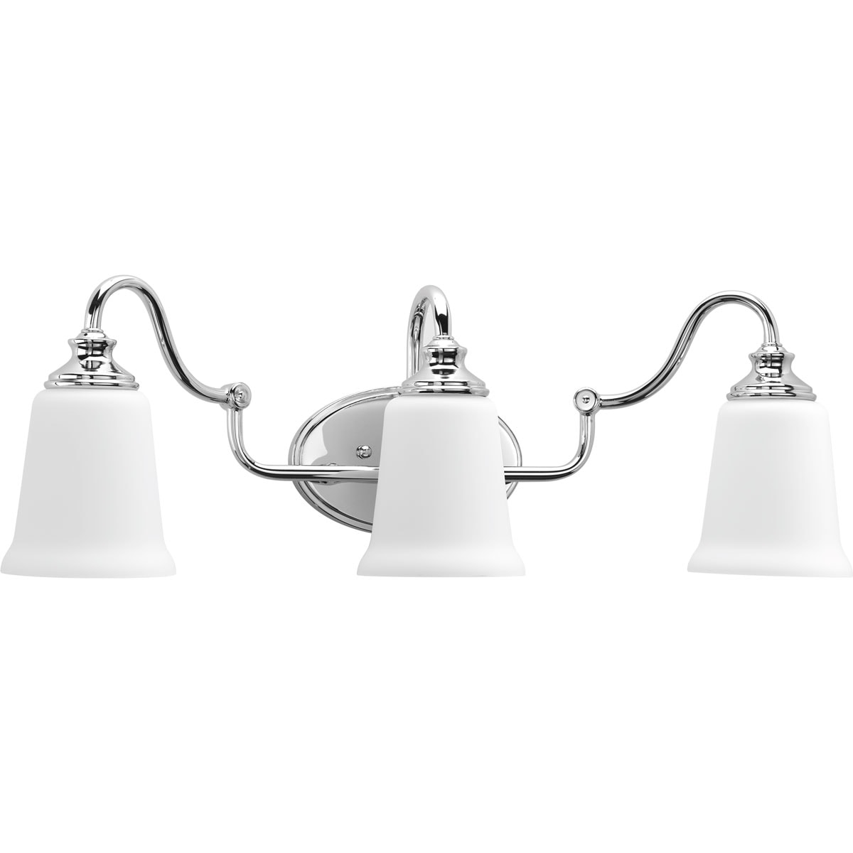 Progress Lighting P300026-015 Wander 24.5-in 3-Light Polished Chrome Traditional Vanity Light