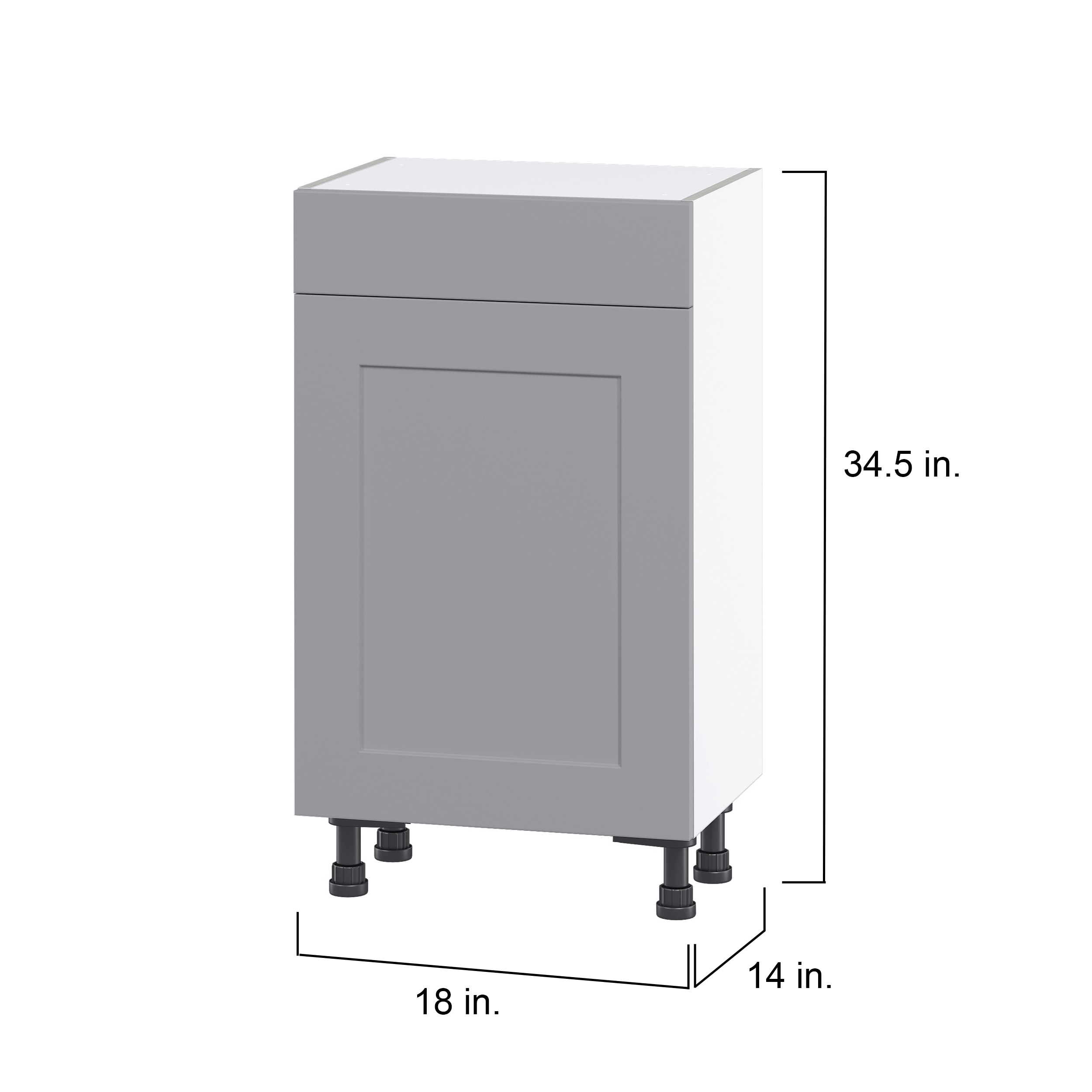 Hugo&Borg DSB1814(L/R)-BM Cabinets-Kitchen - View #4