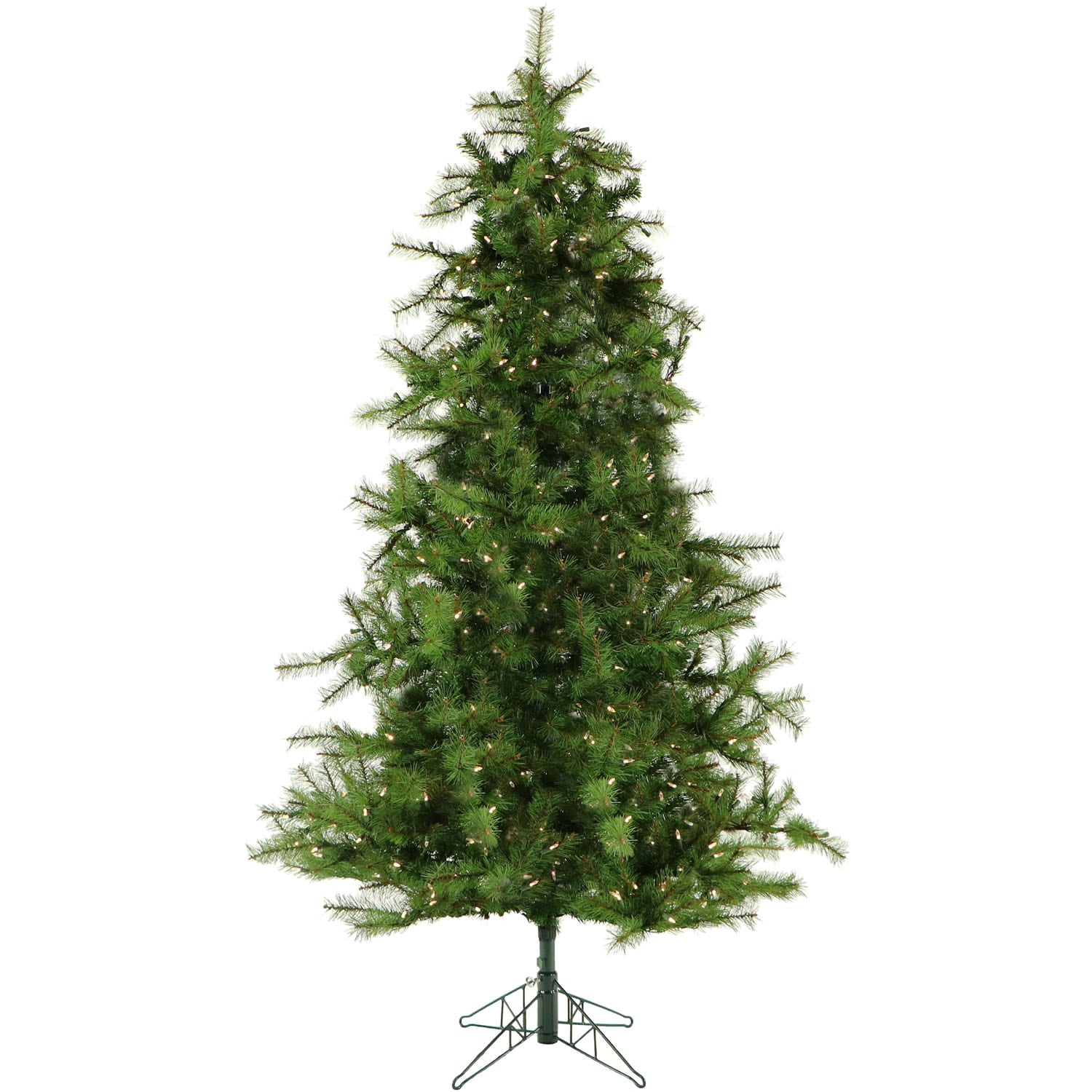 Christmas Time 6.5-ft Colorado Pine Pre-lit Artificial Christmas Tree ...