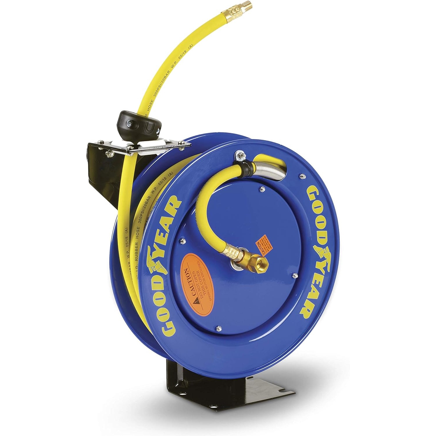 Primefit 3/8 x 25ft Retractable Air Hose Reel with 25ft Rubber Air Hose in  the Air Compressor Hoses department at