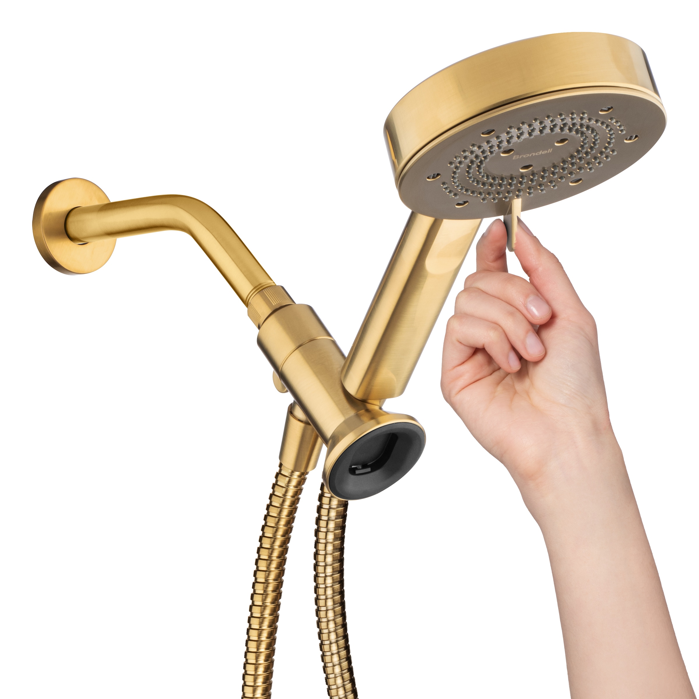 Brondell NE80-HSHNBB-MG Fixed-Showerhead - View #8