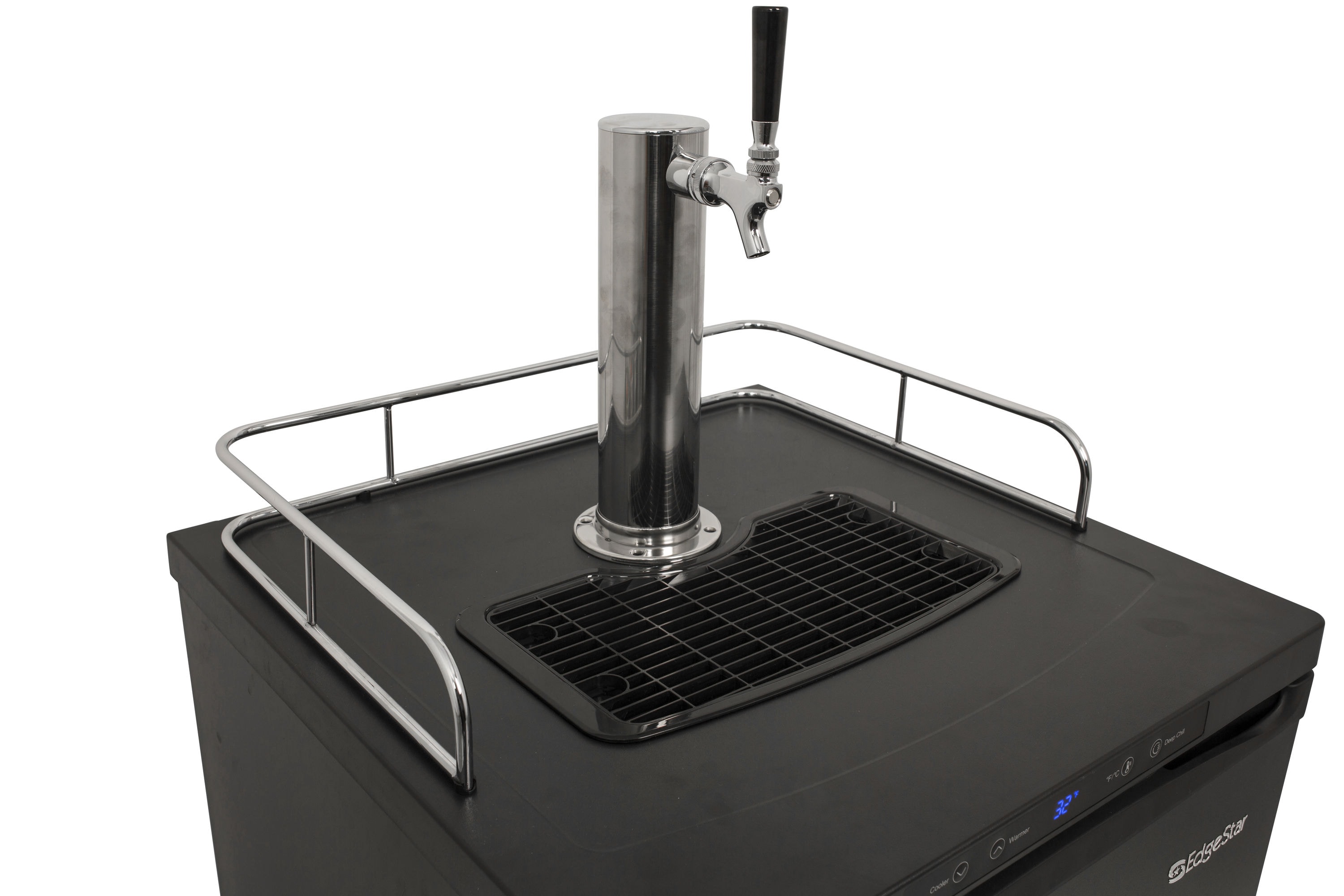 EdgeStar Single Tap Half-barrel Keg Black Digital Freestanding ...