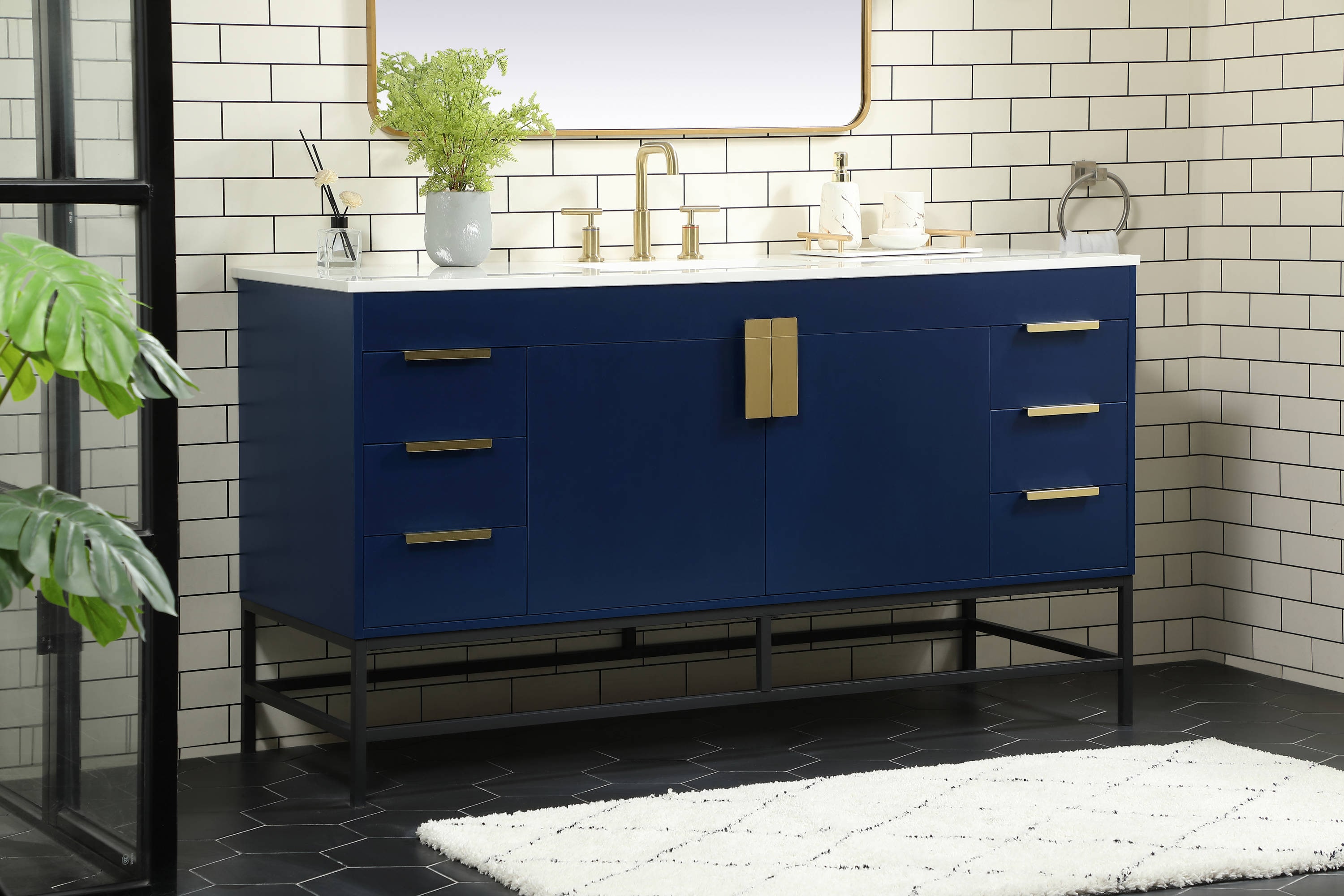 Elegant Decor HF146580MBL Bath-Vanity-Combo - View #3