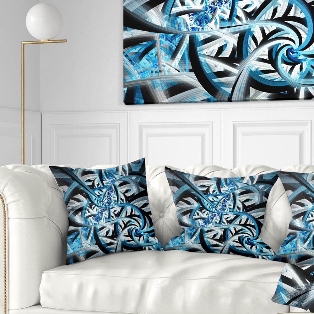 Designart CU7517-16-16 16-in x 16-in Blue Indoor Decorative Pillow