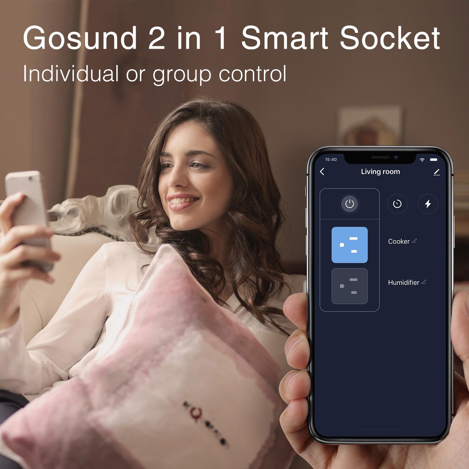 Gosund WP2-4W 10 Amp Smart Plug Outlet