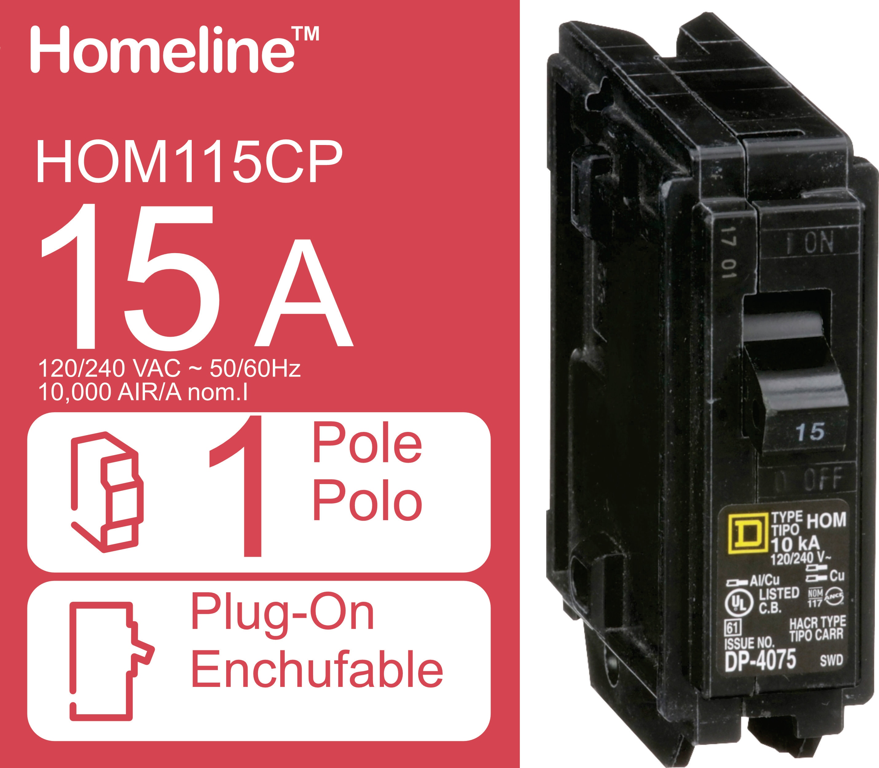 Square D HOM115CP Circuit-Breakers - View #6