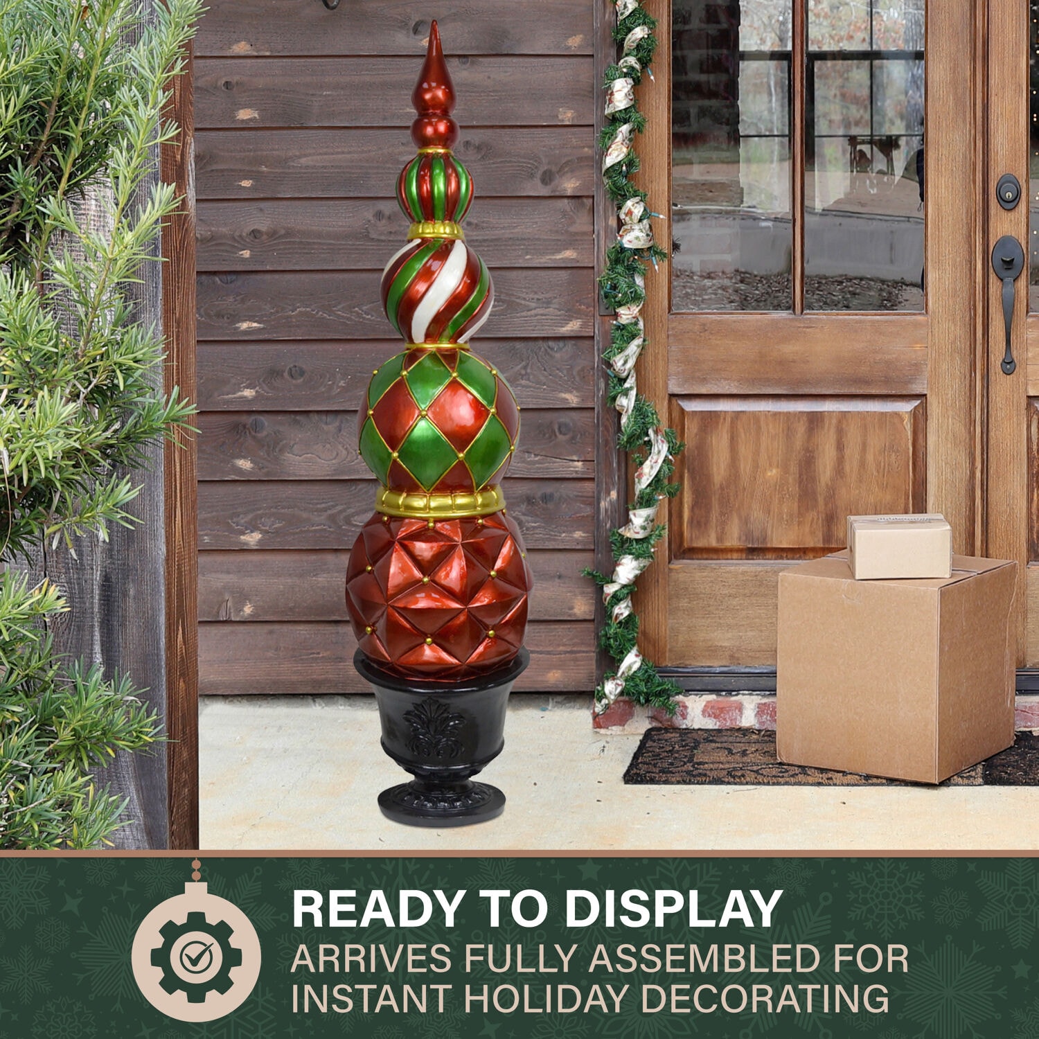 Fraser Hill Farm FFRS050-0FIN-RED Table-Christmas-Decorations - View #6