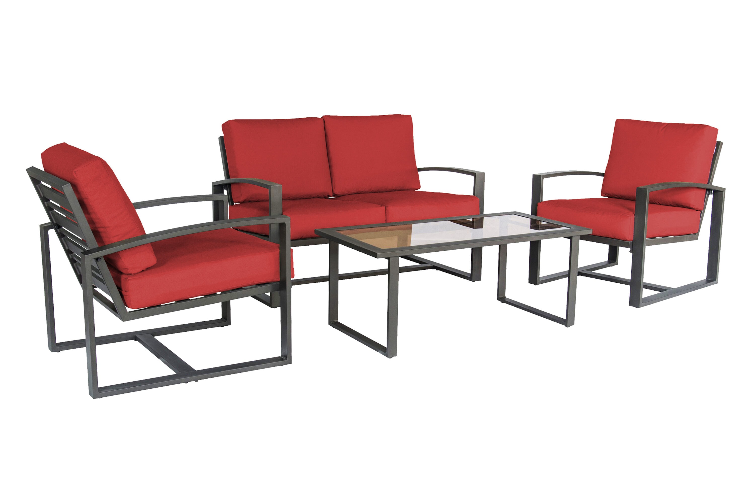 Leisure Made 967003-RED Patio-Conversation-Sets - View #6