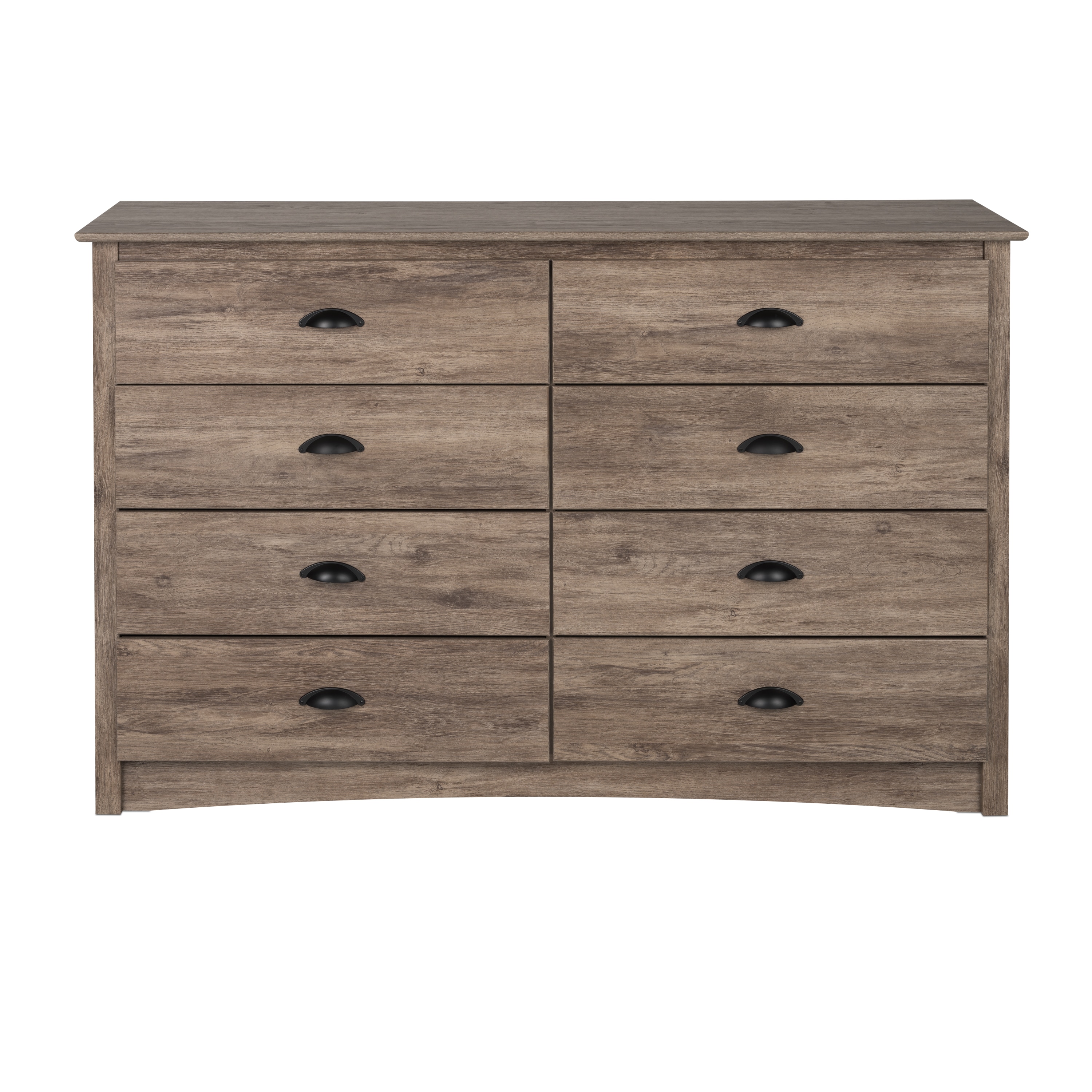 Prepac Salt Spring Drifted Gray Pine 8-Drawer Double Dresser In The ...