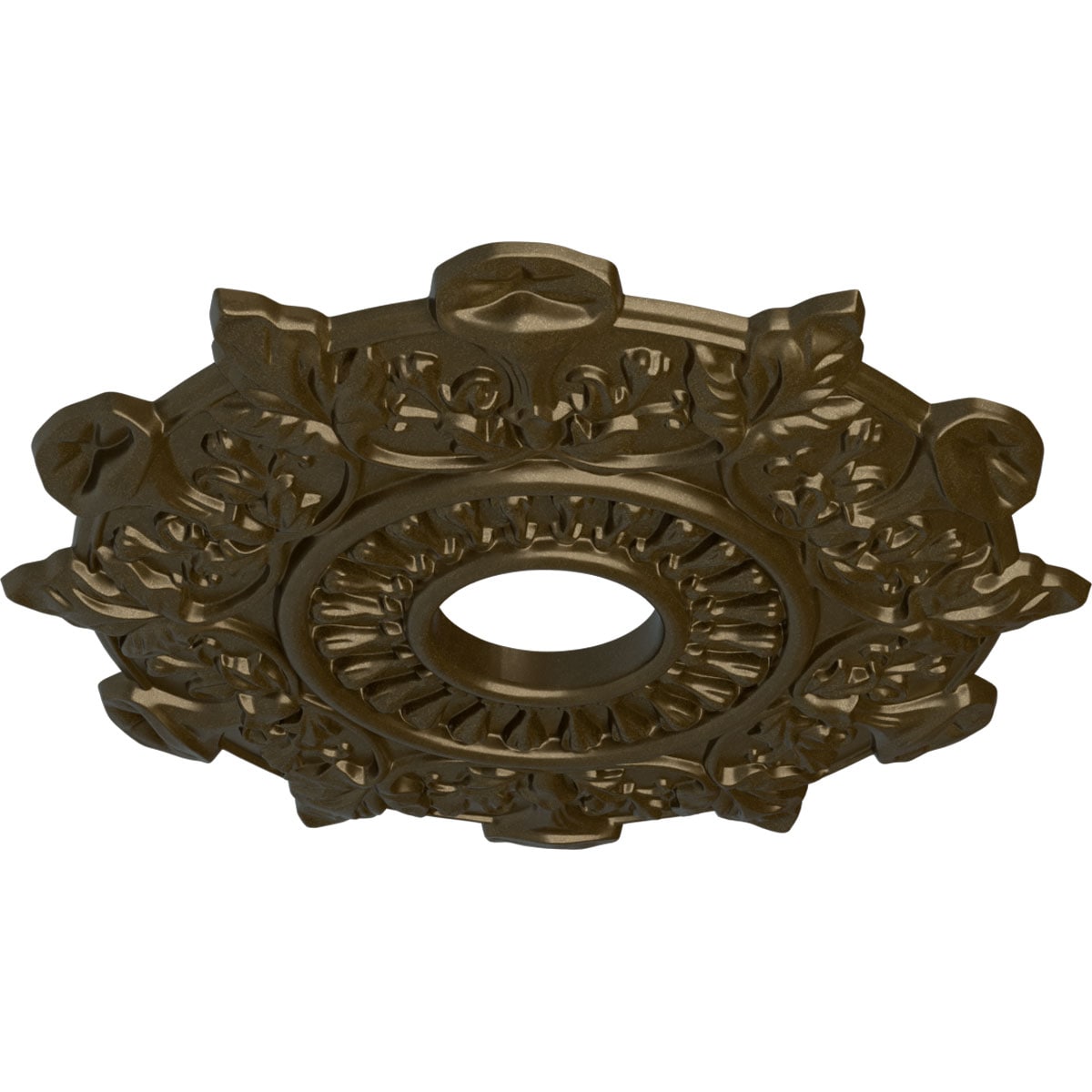 Ekena Millwork CM17PRBRS Ceiling-Medallions - View #2