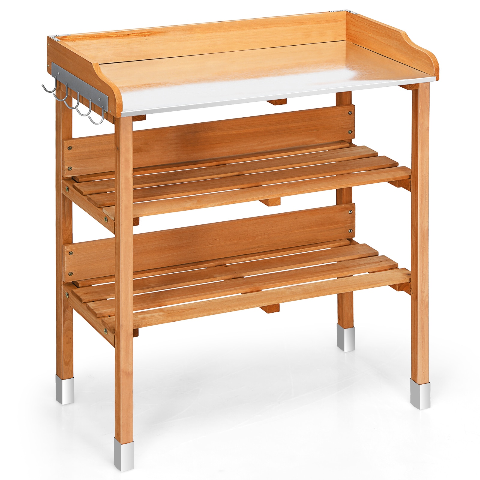 Ayelon GD35GT53 Potting Benches Tables 30-in x 35-in x 14.5-in Brown Potting Bench