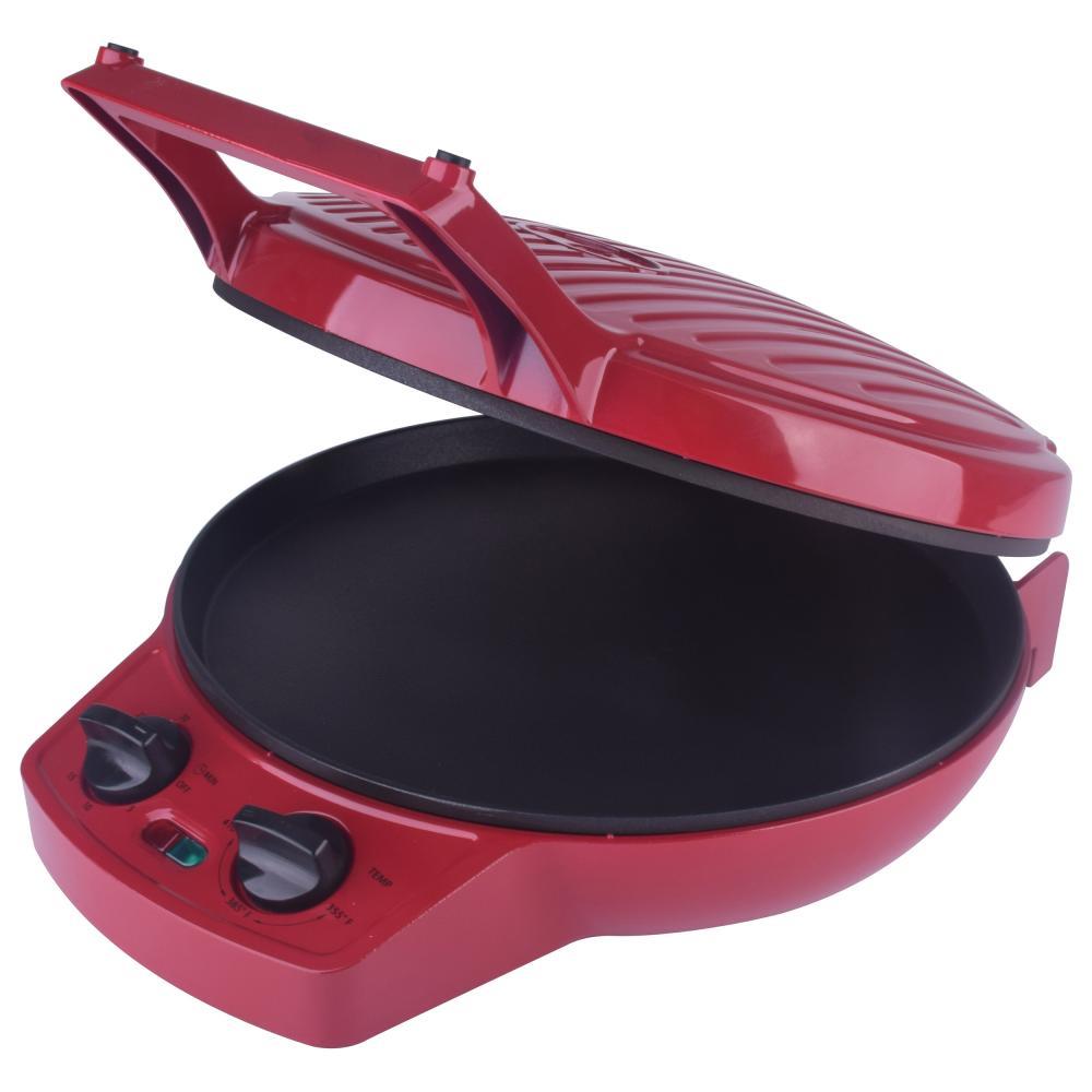 Courant 7-Inch Personal Griddle and Pizza Maker - Red