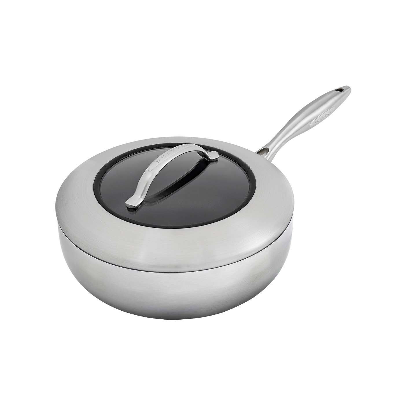 Scanpan 65082600 CTX 4 Quart Nonstick Deep Saute Pan With Lid 10.25 Inch Stainless Steel