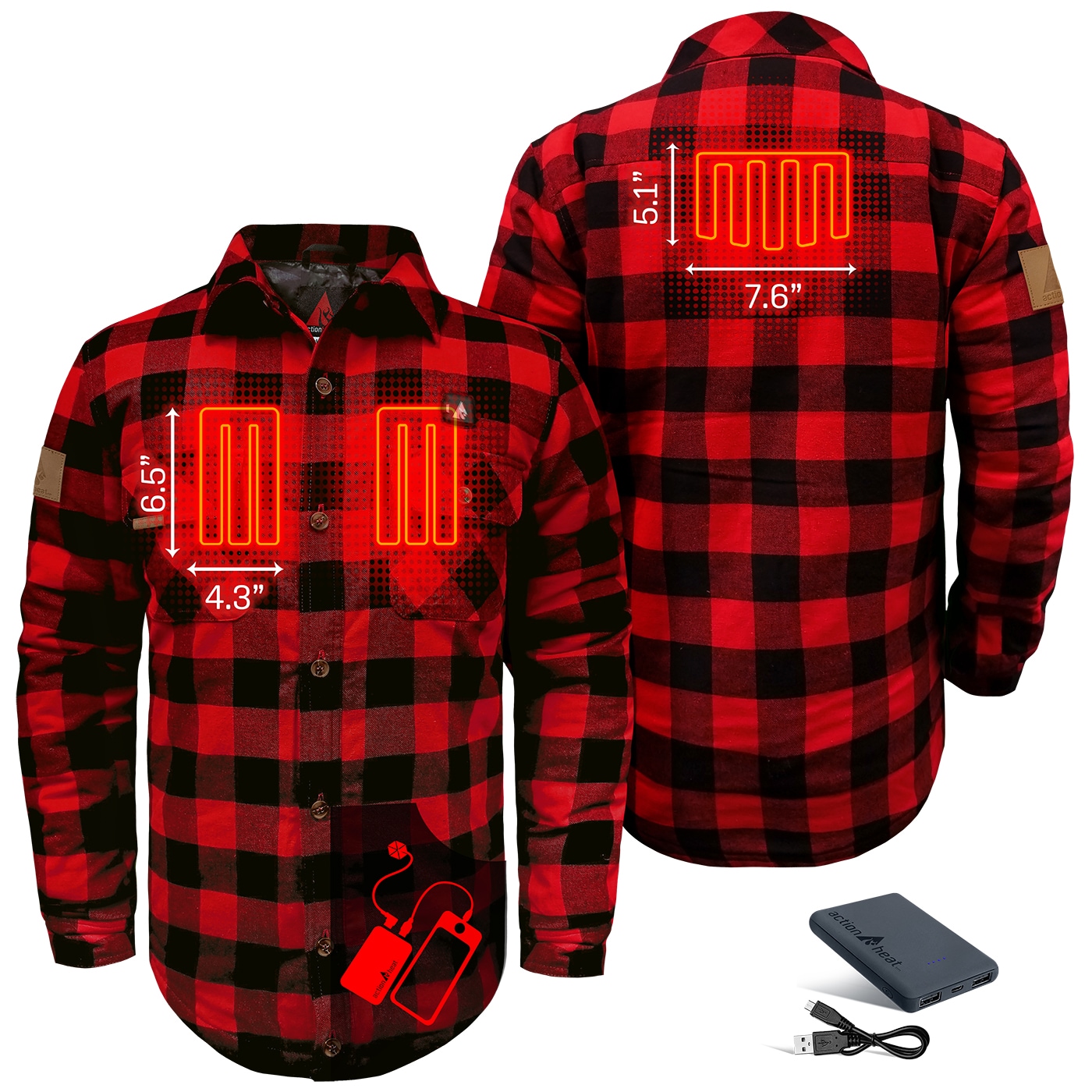 ActionHeat AH-WTOP-5V-R-L Jackets-Coats - View #3
