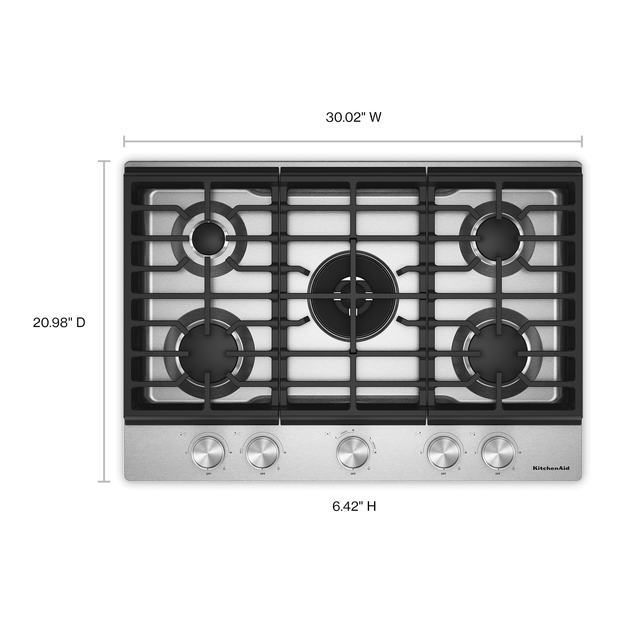 KitchenAid KCGK530SSS Gas-Cktp - View #2