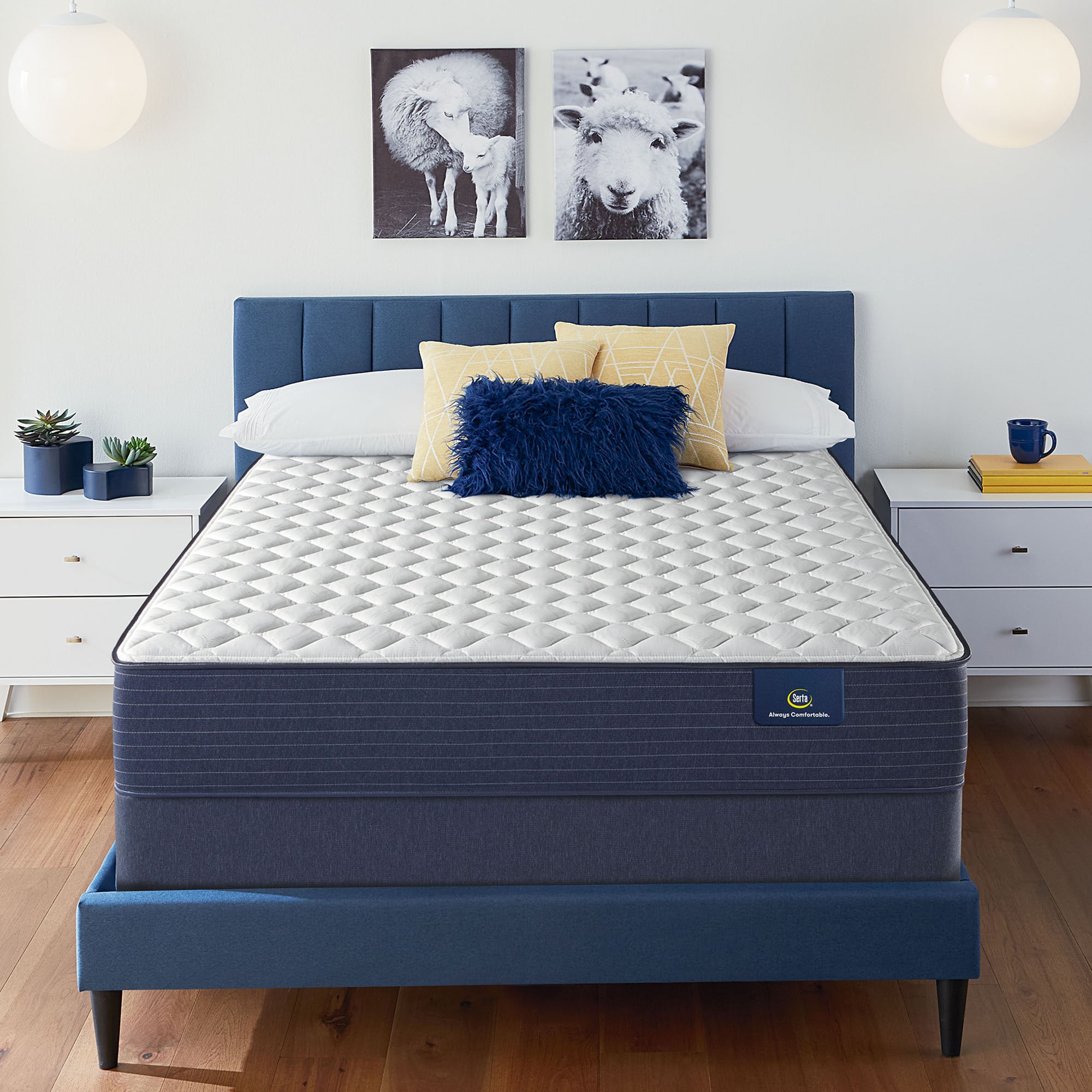 Serta Clarks Hill 10.5-in Firm King Innerspring Mattress in the ...