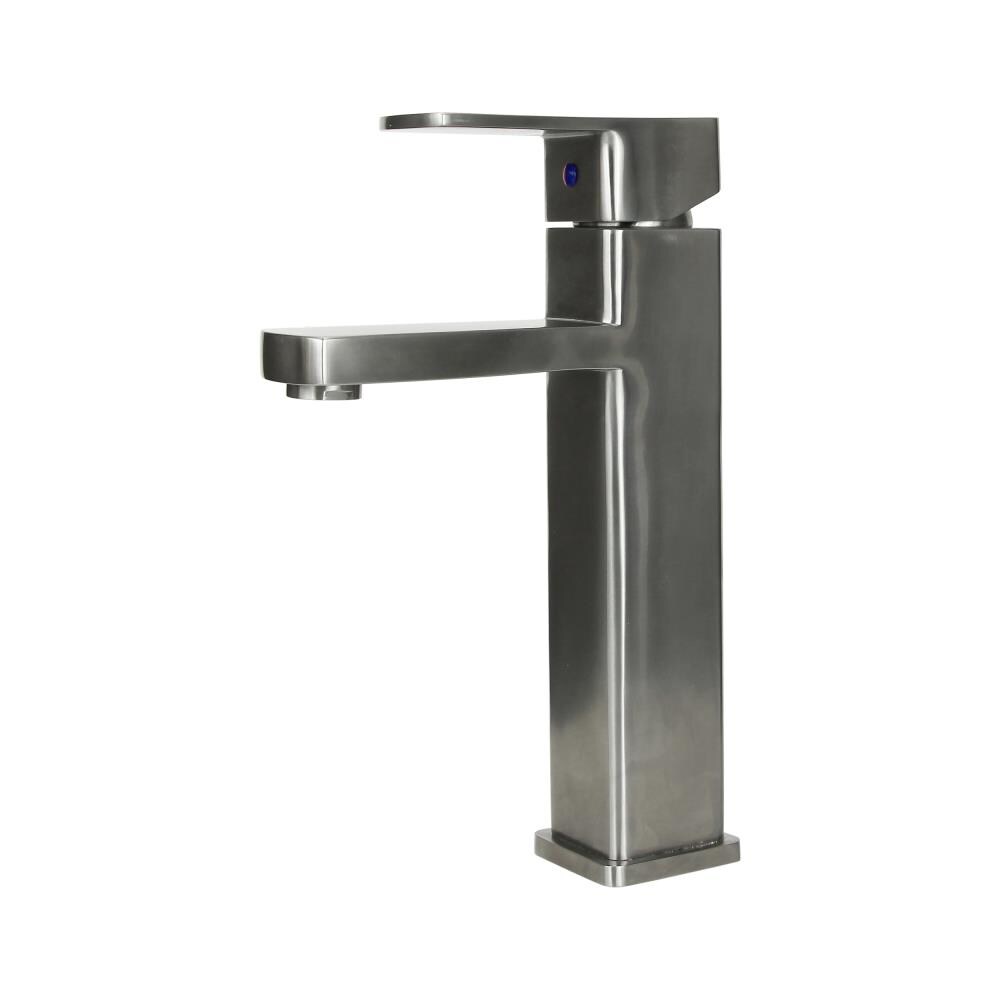 BOANN BNYBF-M05-2S Heidi Stainless Steel Single hole 1-handle Mid-arc Residential Handle Bathroom Sink Faucet
