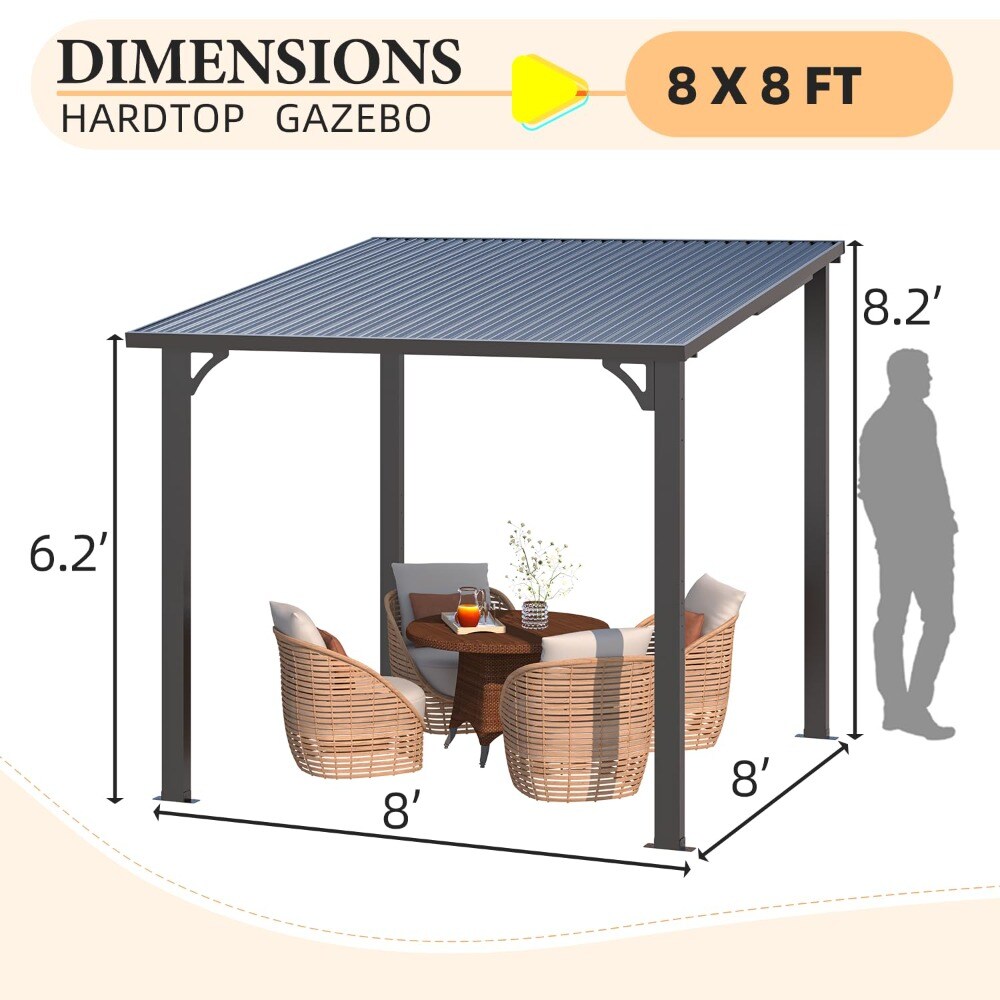 AECOJOY 16415BK-LS02 Wood-Resin-Gazebos - View #5