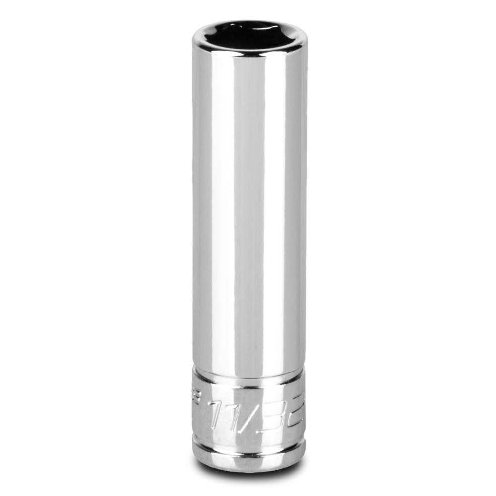 Capri Tools CP12183 1/4-in Drive Standard (SAE) 11/32-in Deep Socket